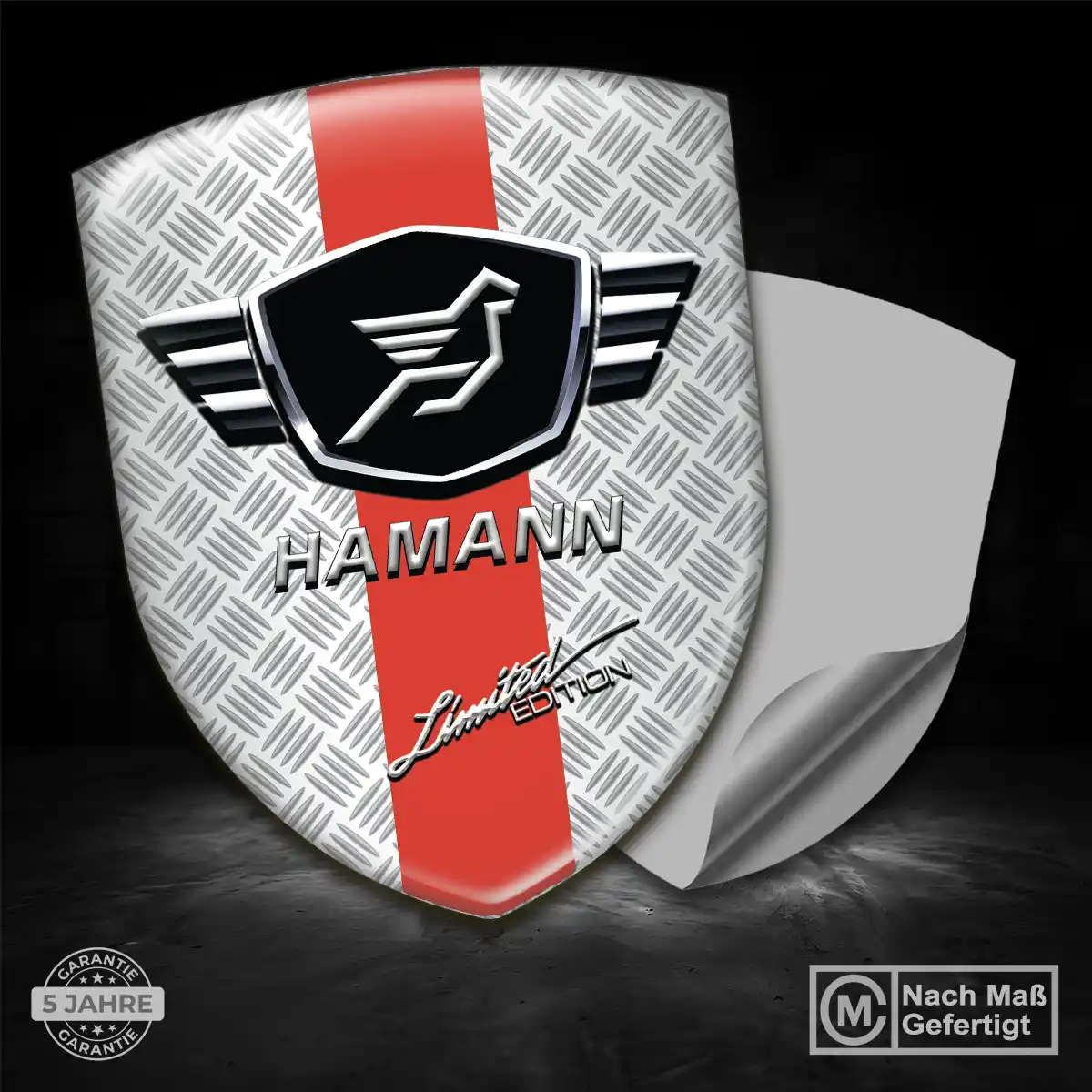 Hamann Aufkleber 3D Gel Wappen Elegantes Design