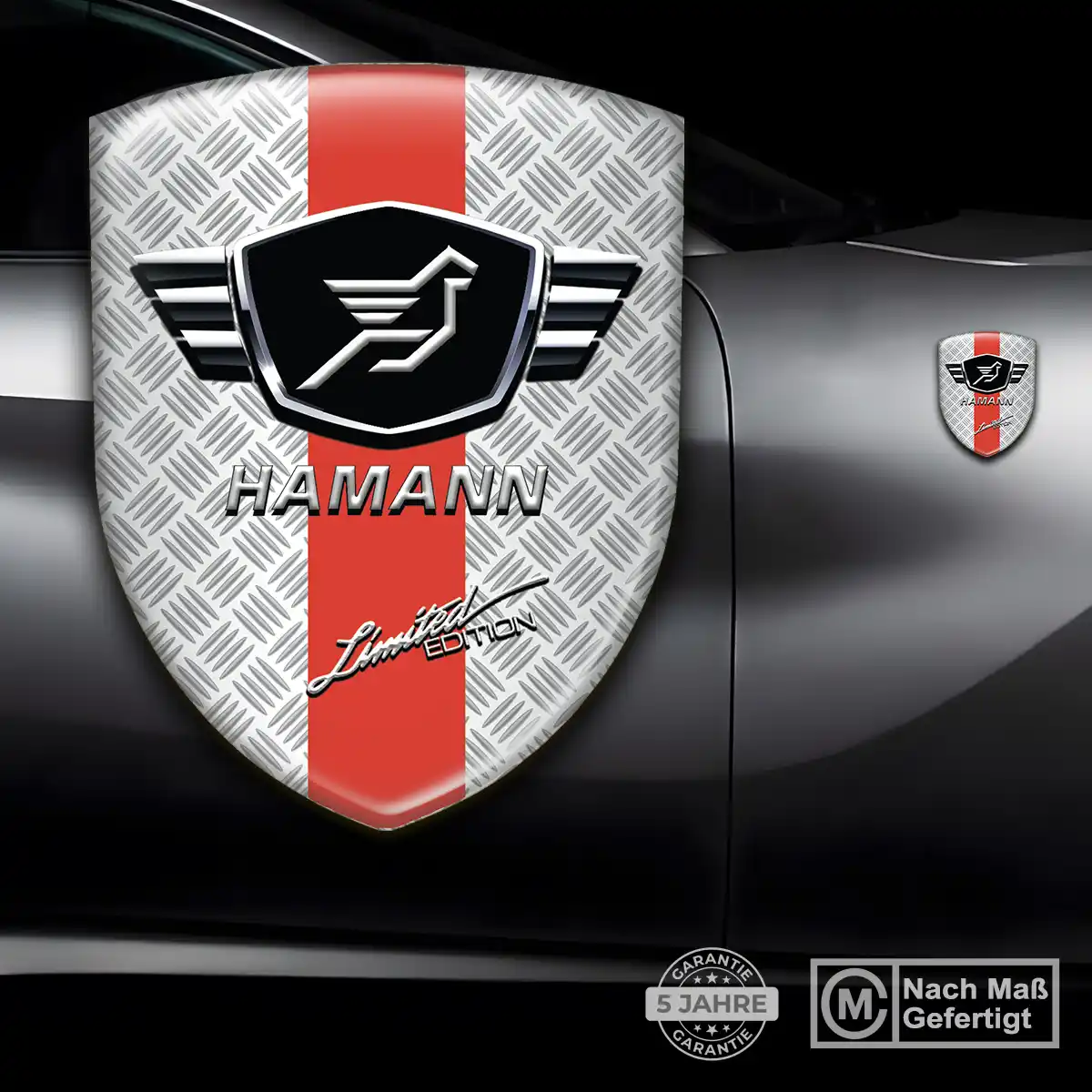 Hamann Aufkleber 3D Gel Wappen Elegantes Design