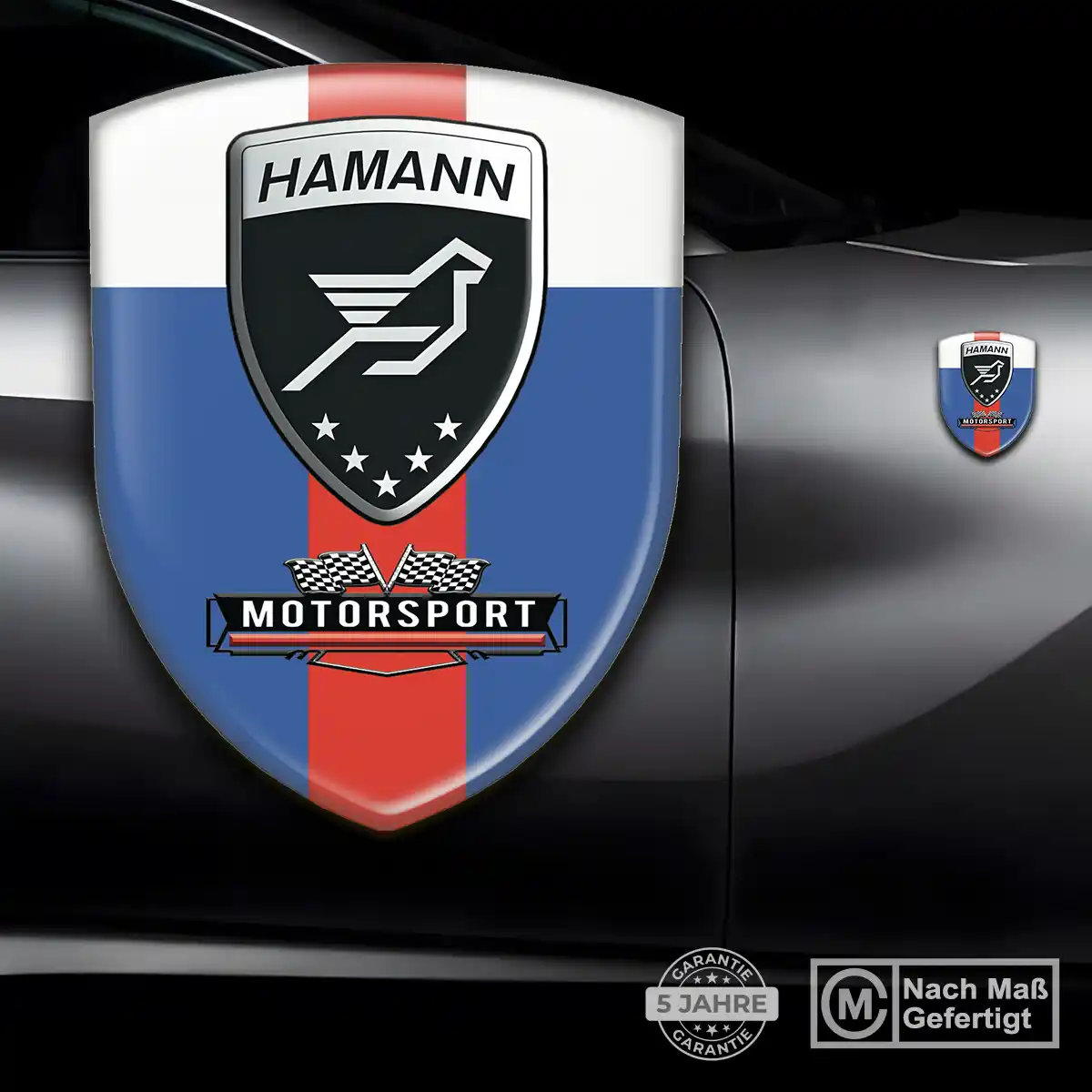 Hamann Aufkleber 3D Gel Wappen Erstklassige Qualität