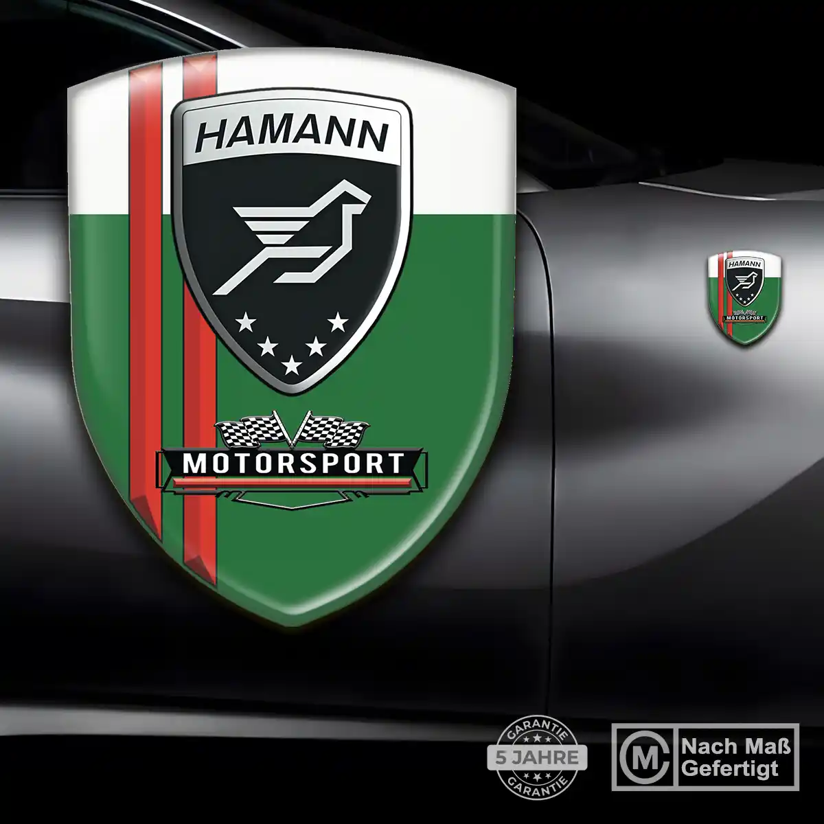 Hamann Aufkleber 3D Gel Wappen Höchste Qualität