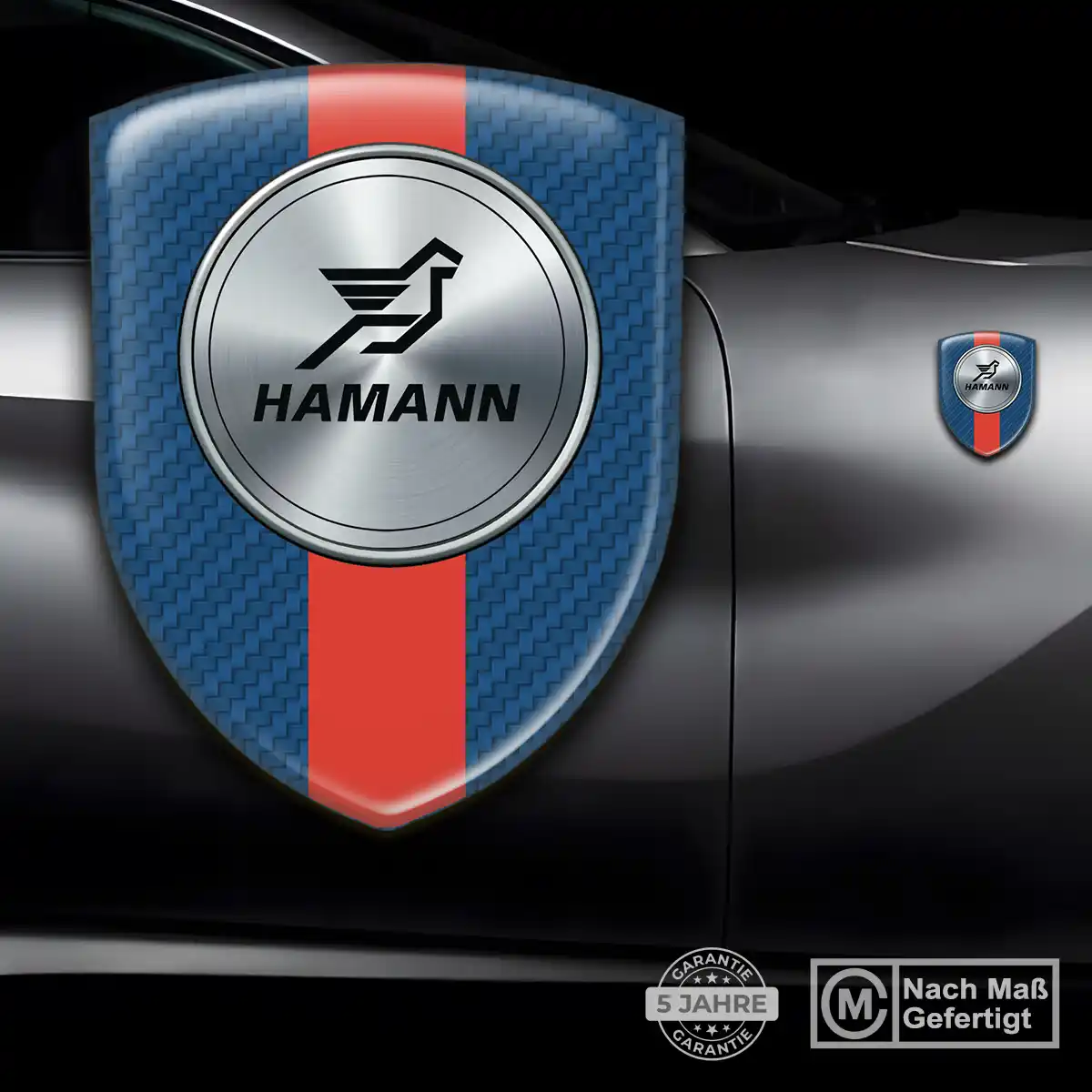 Hamann Aufkleber 3D Gel Wappen Hochwertiges Harz