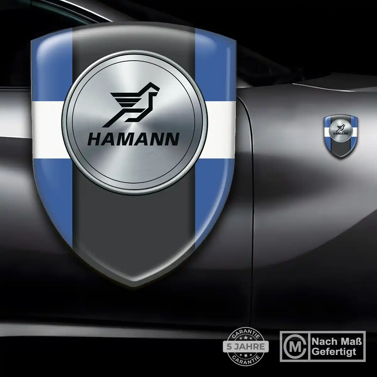 Hamann Aufkleber 3D Gel Wappen Hohe Qualität