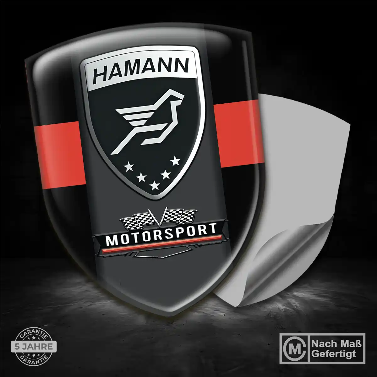 Hamann Aufkleber 3D Gel Wappen Interieurdesign