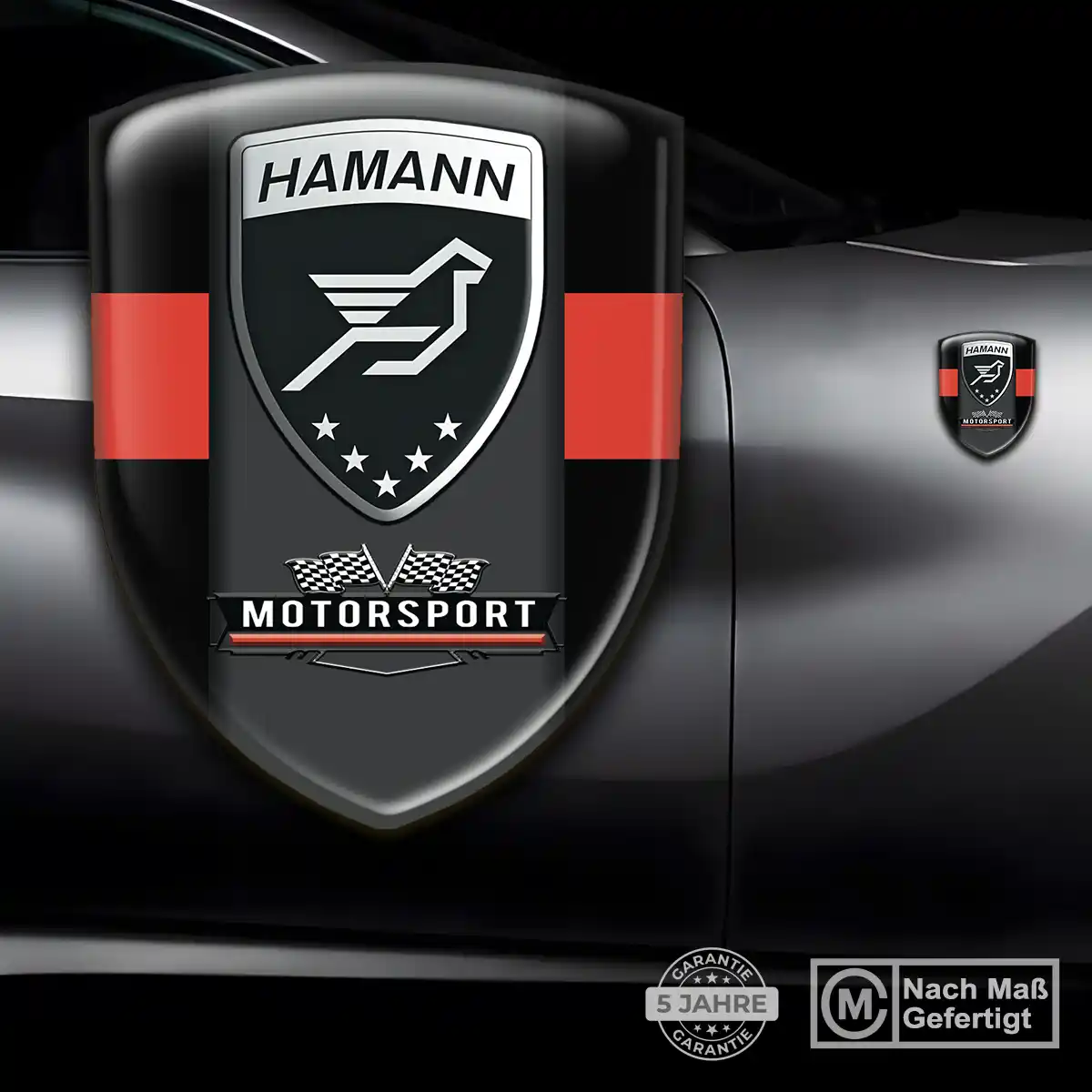 Hamann Aufkleber 3D Gel Wappen Interieurdesign