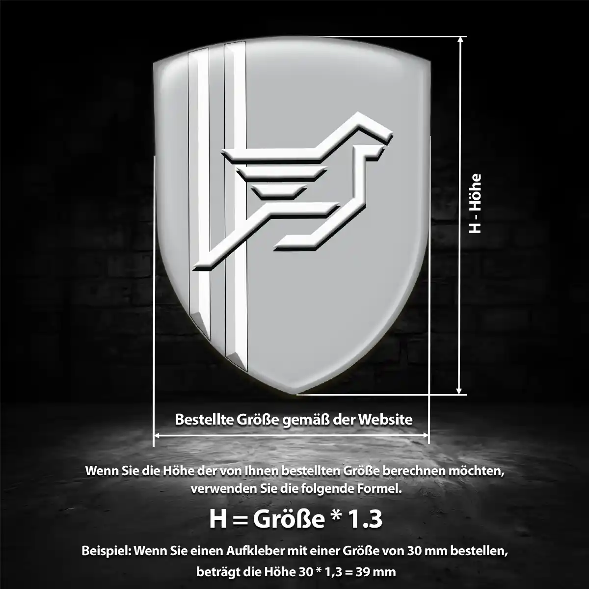 Hamann Aufkleber 3D Gel Wappen Limitierte Auflage