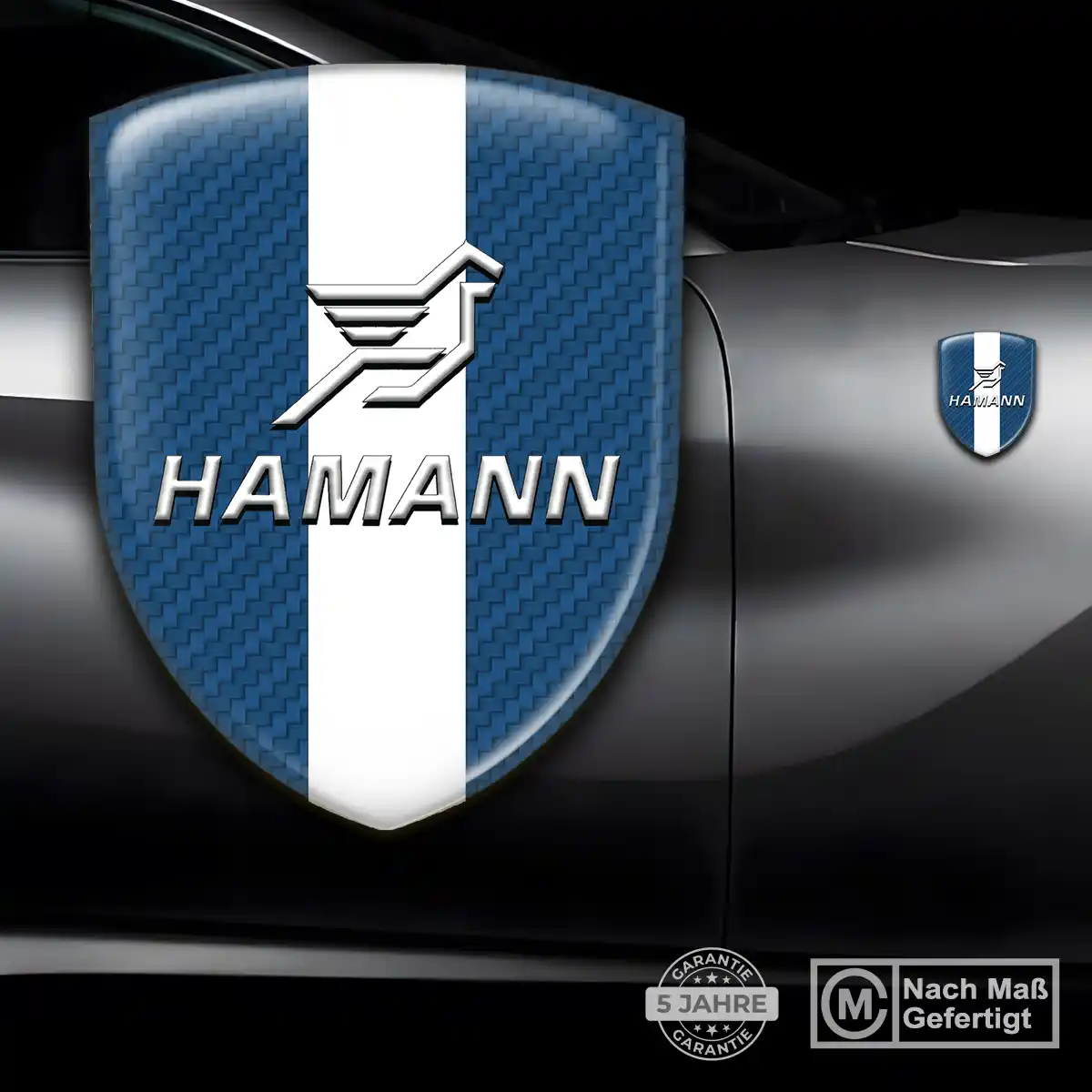 Hamann Aufkleber 3D Gel Wappen Luxus-Edition