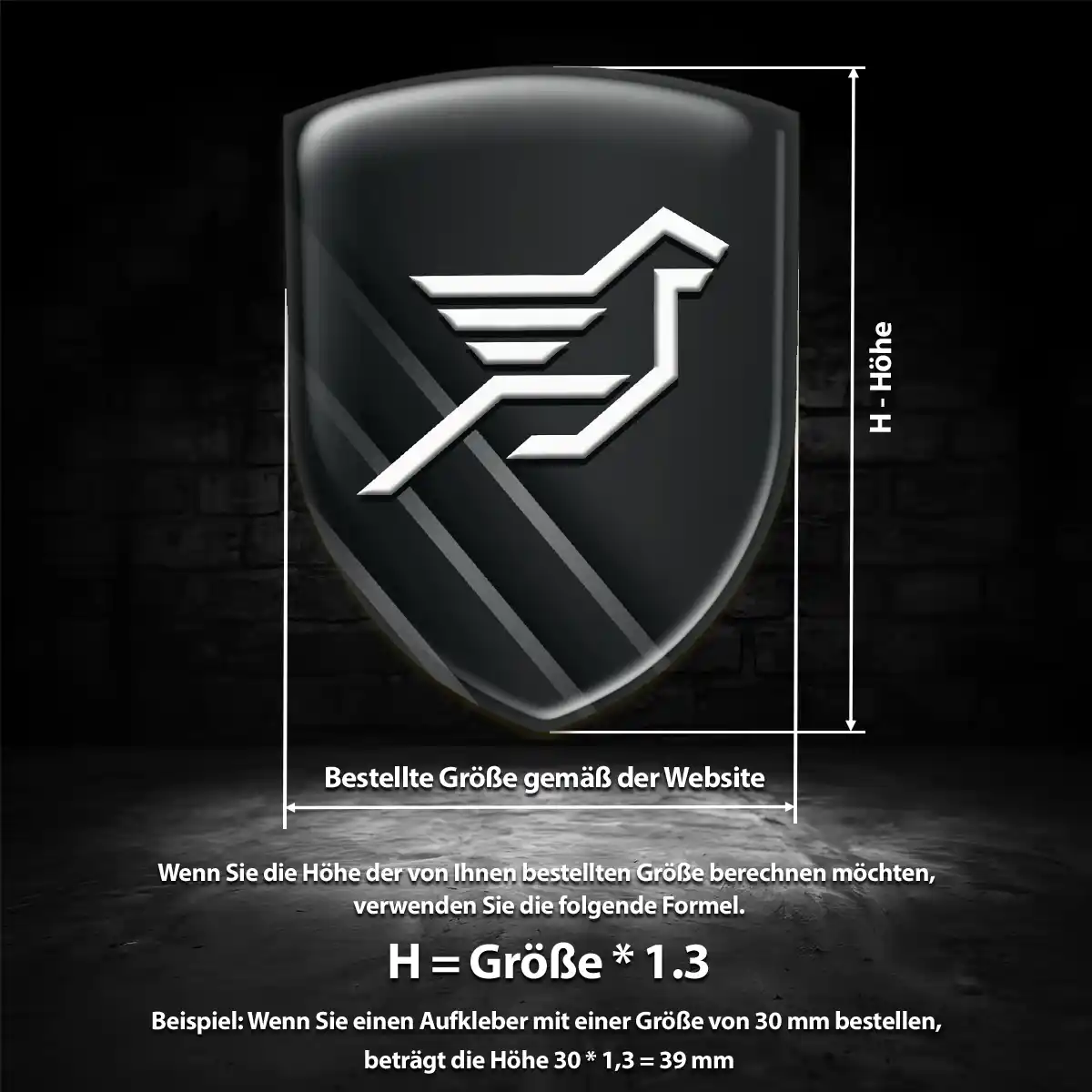 Hamann Aufkleber 3D Gel Wappen Markenedition