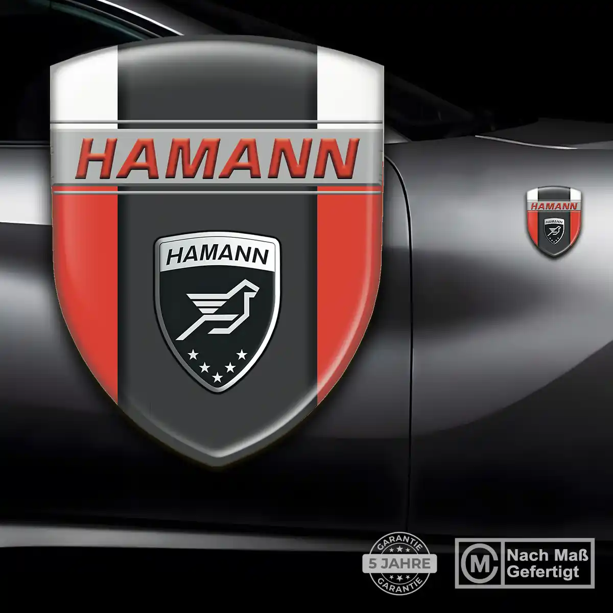 Hamann Aufkleber 3D Gel Wappen Tuningfahrzeug