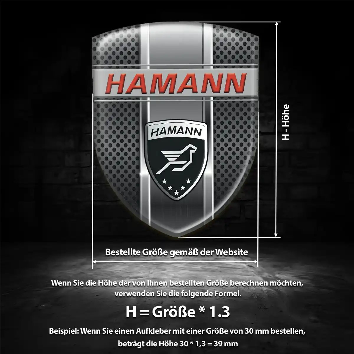 Hamann Aufkleber Auto Ausdrucksstarkes Design