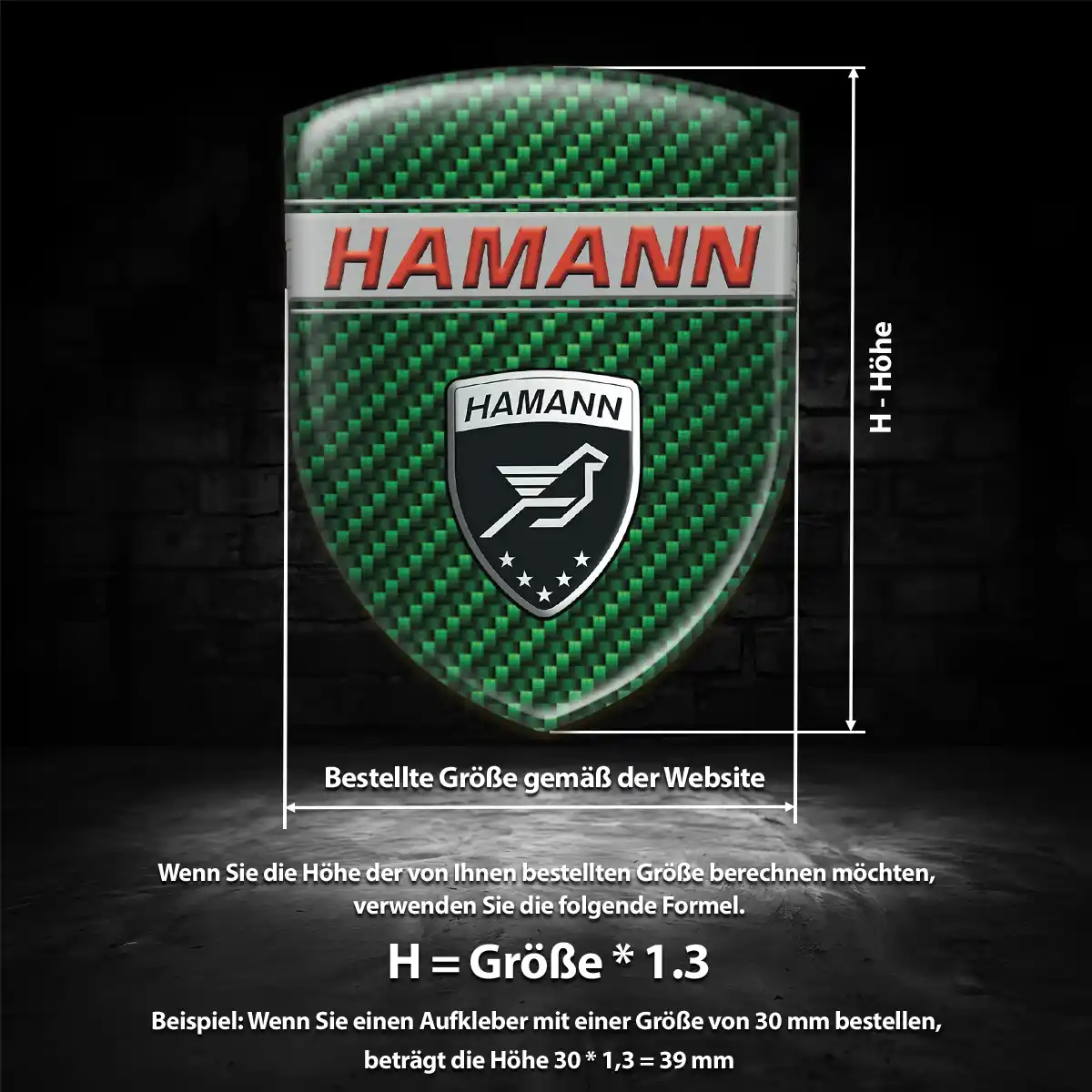 Hamann Aufkleber Auto Edles Design