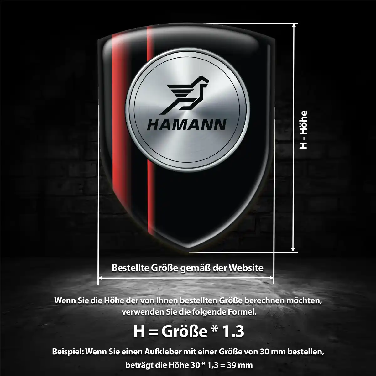 Hamann Aufkleber Auto Elegantes Design