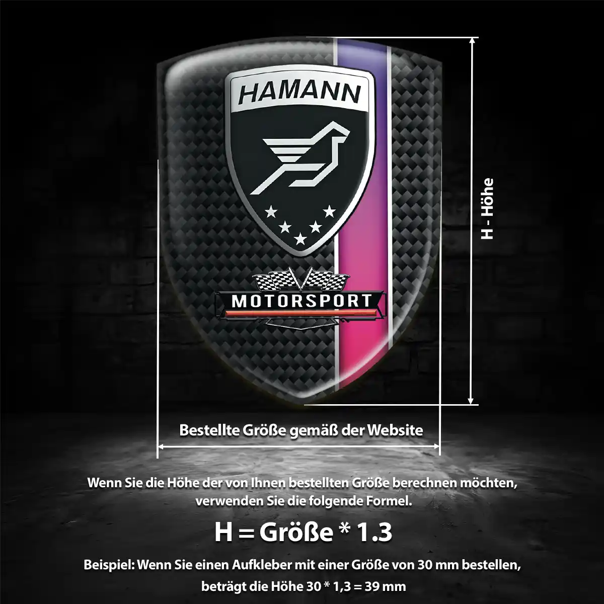 Hamann Aufkleber Auto Exterieurdesign