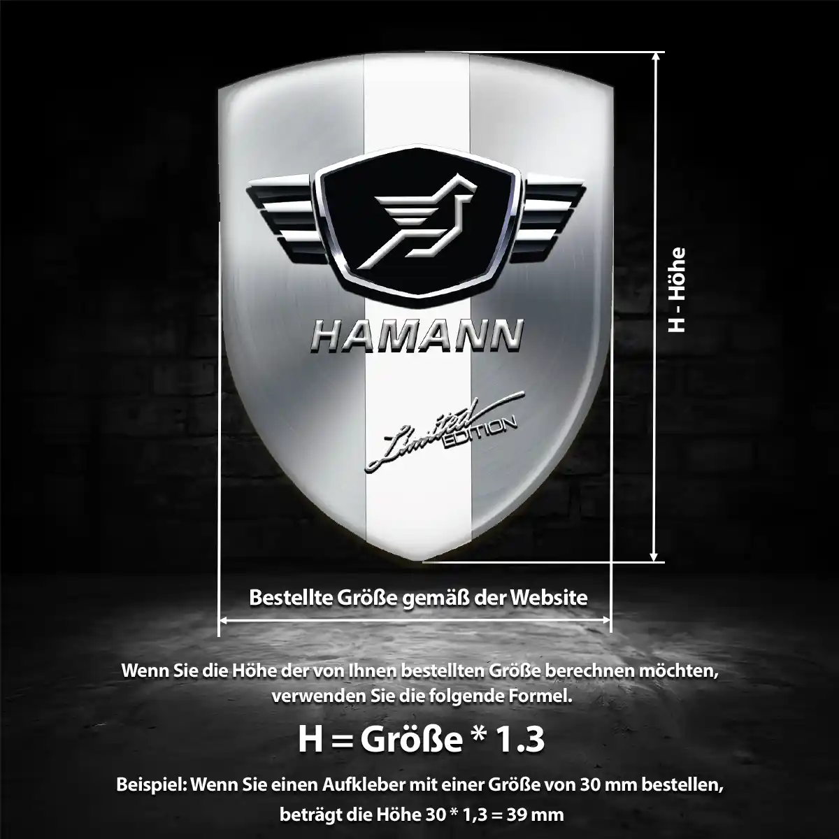 Hamann Aufkleber Auto Limitierte Auflage