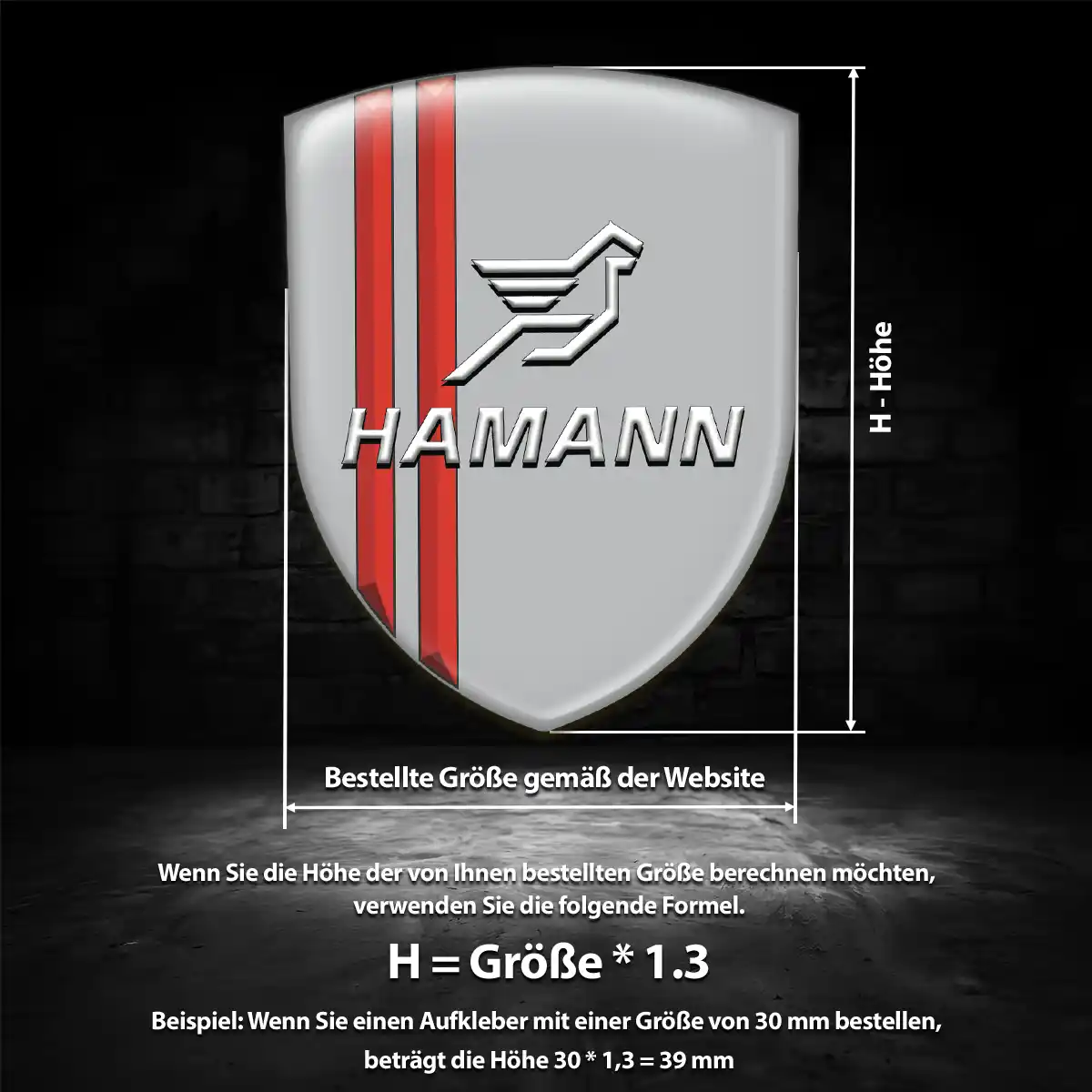 Hamann Aufkleber Auto Luxus-Edition