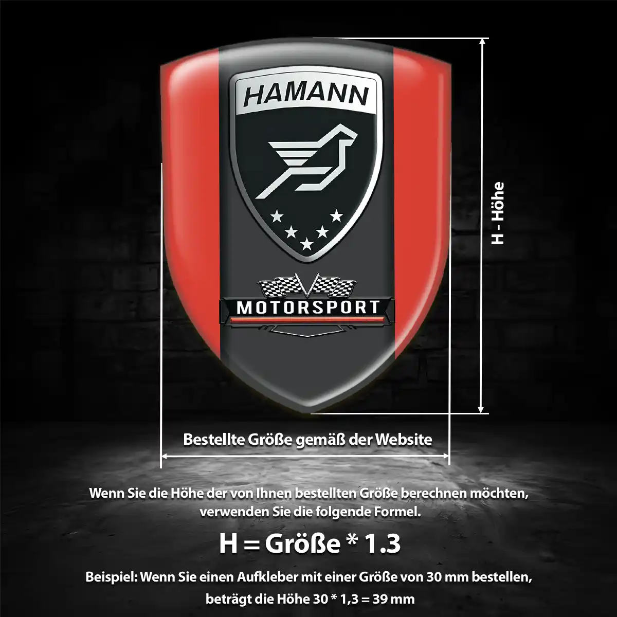 Hamann Aufkleber Auto Spitzenqualität