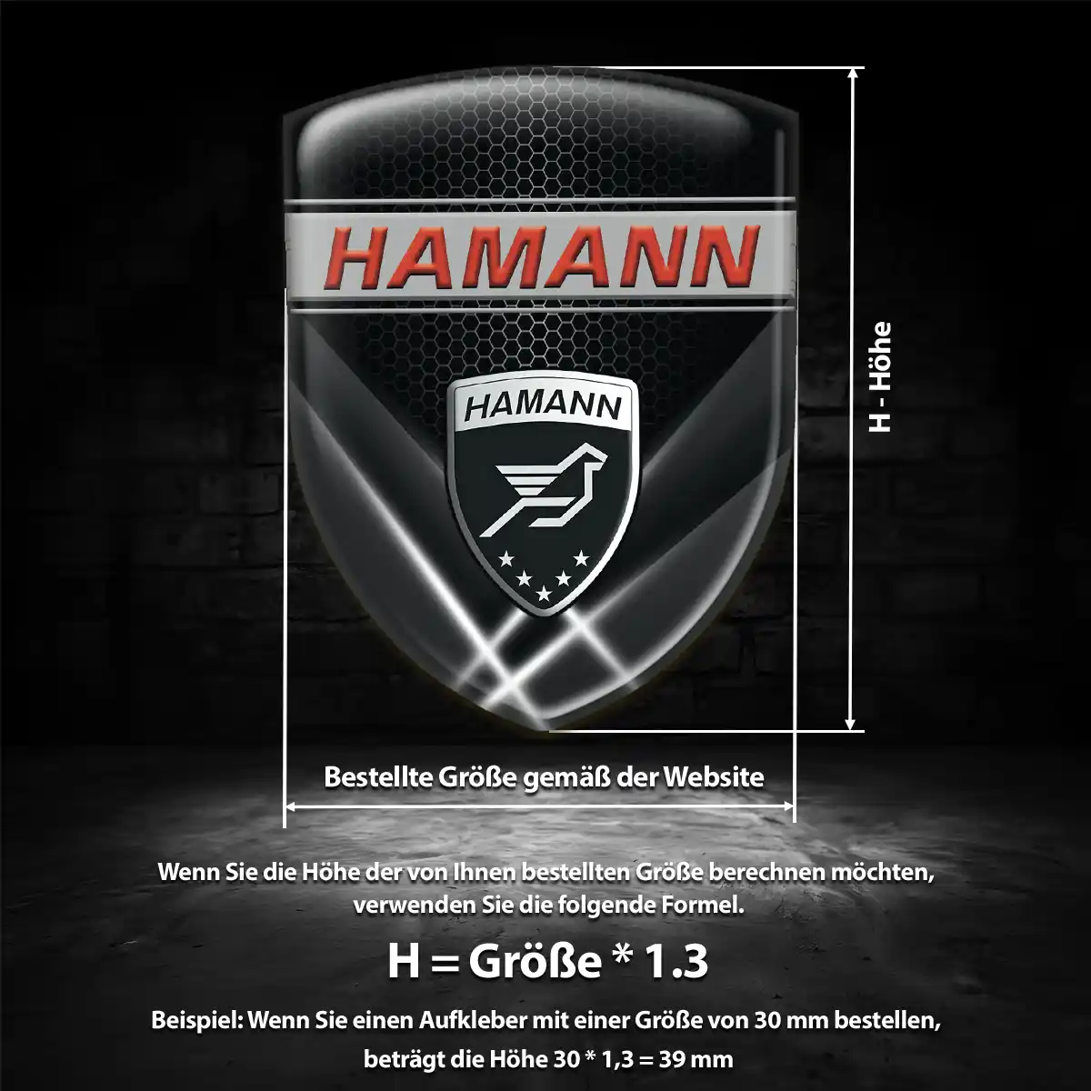 Hamann Aufkleber Auto Tuningfahrzeug