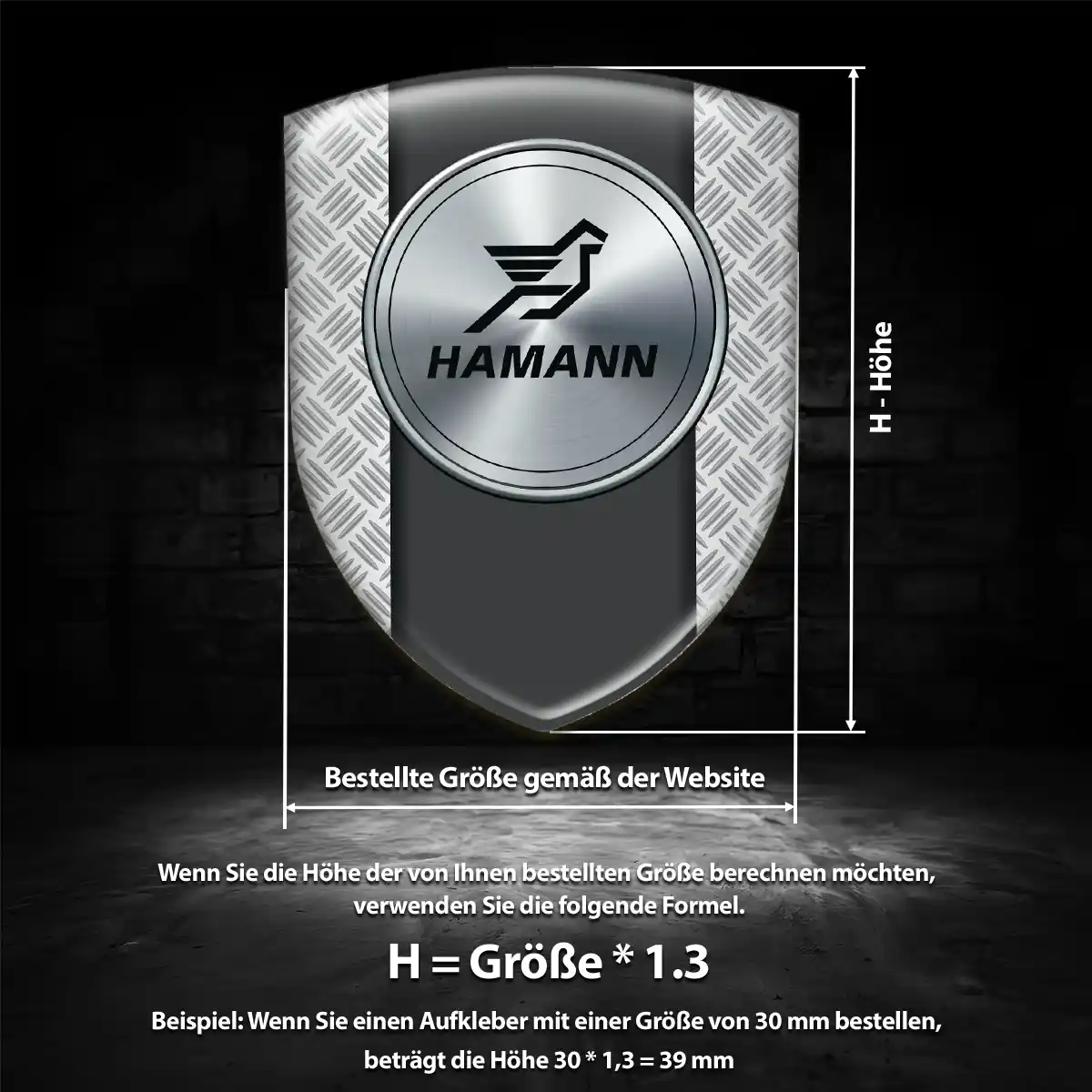 Hamann Aufkleber Elegantes Design