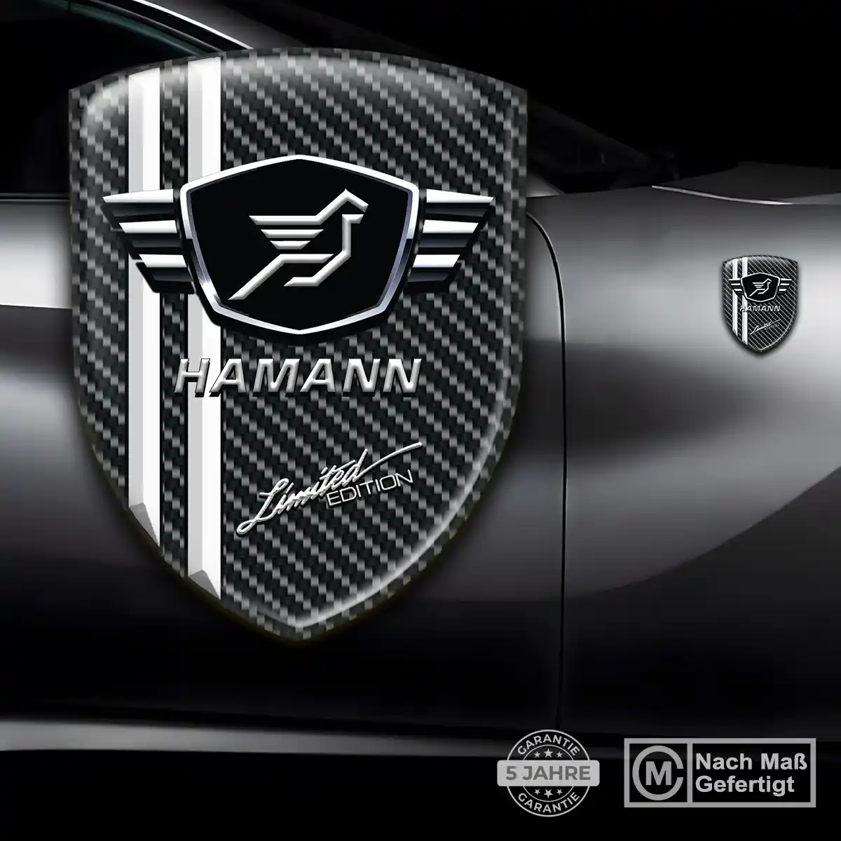 Hamann Aufkleber Emblem Ausdrucksstarkes Design