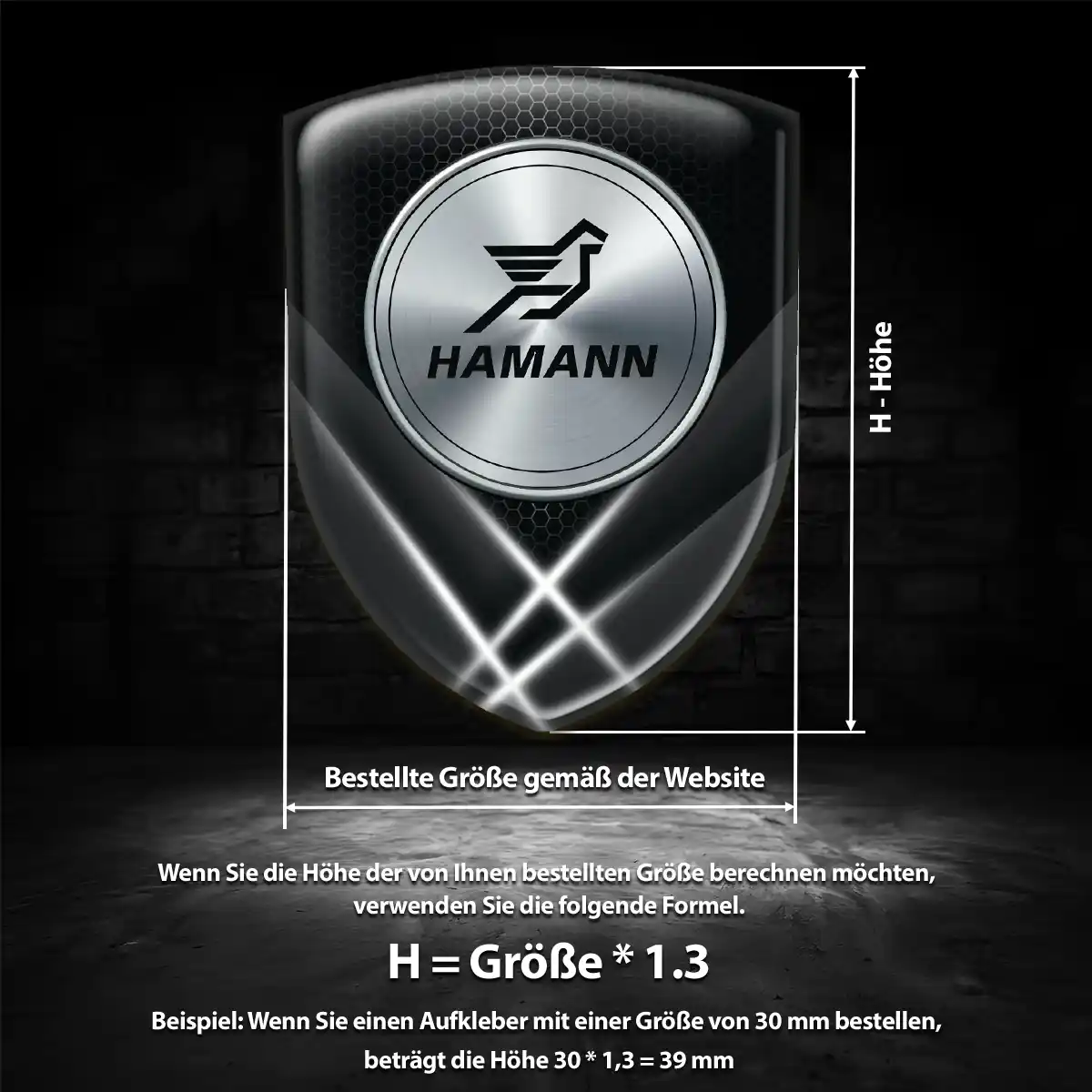 Hamann Aufkleber Emblem Auto Anspruchsvolles Design