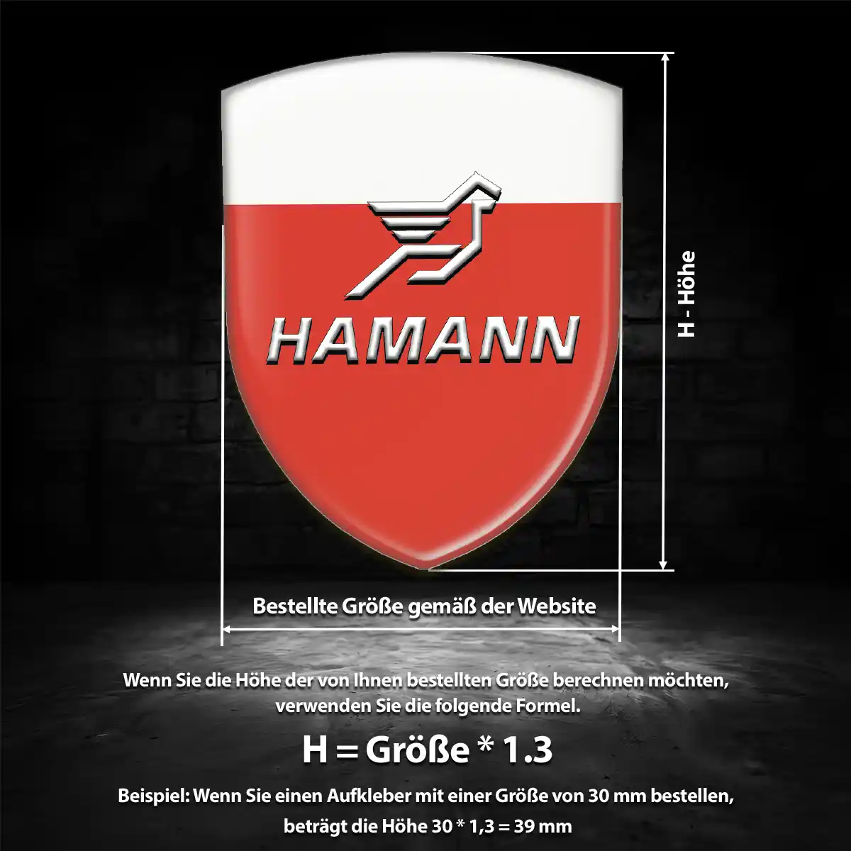 Hamann Aufkleber Emblem Auto Überzeugende Qualität