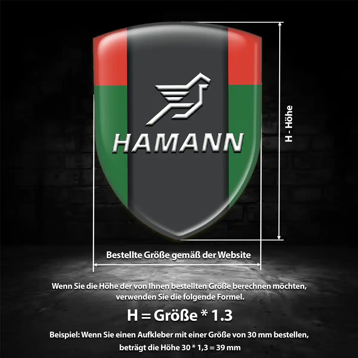 Hamann Aufkleber Emblem Auto Elegantes Design