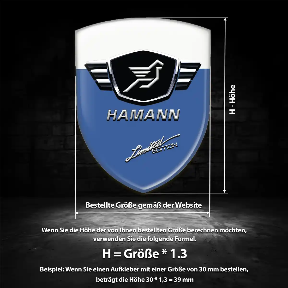 Hamann Aufkleber Emblem Auto Exterieurdesign