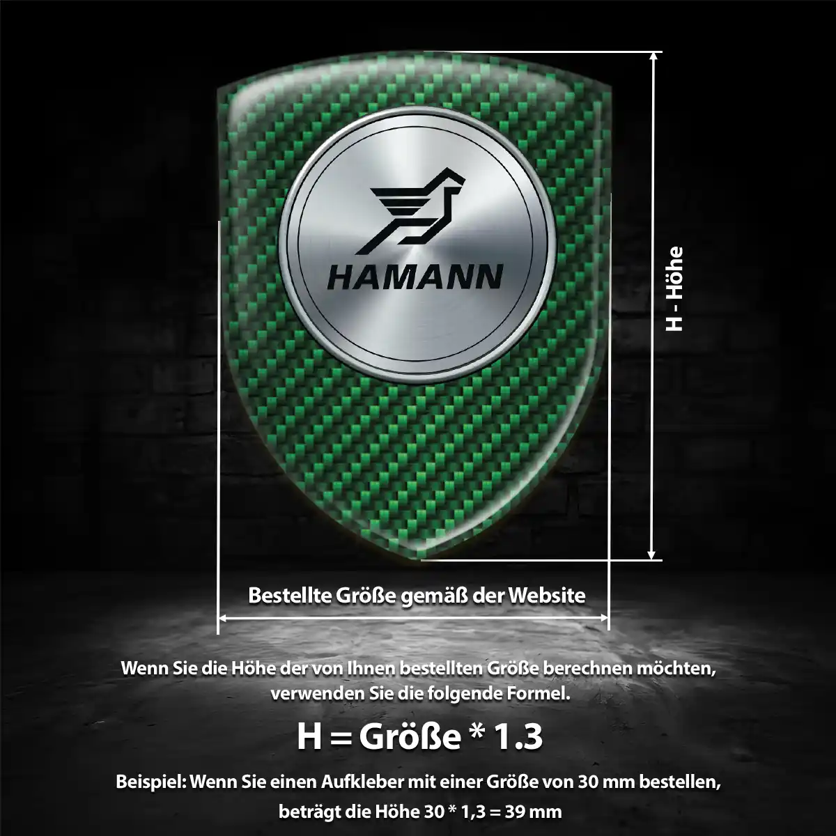 Hamann Aufkleber Emblem Auto Hohe Qualität
