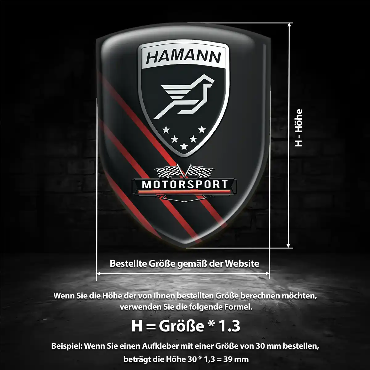 Hamann Aufkleber Emblem Auto Modernes Design