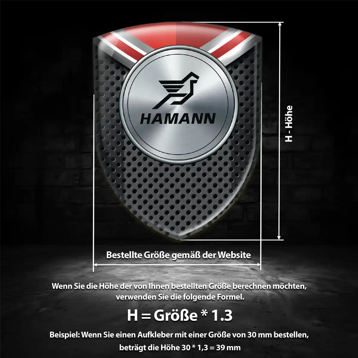 Hamann Aufkleber Emblem Auto Premium-Edition