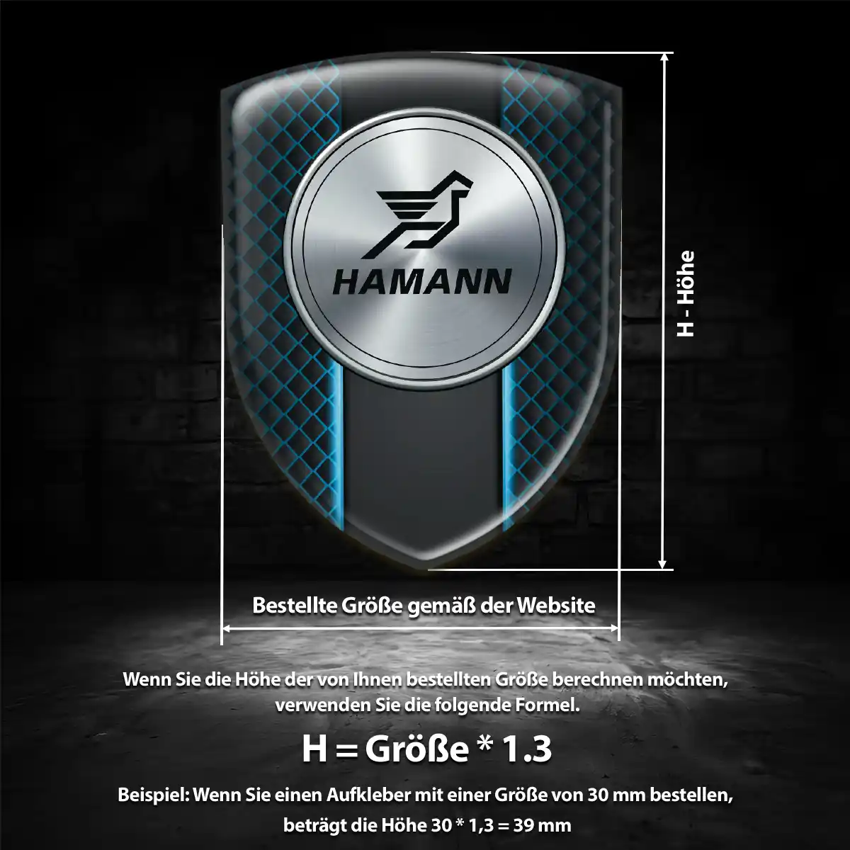 Hamann Aufkleber Emblem Auto Spitzenqualität