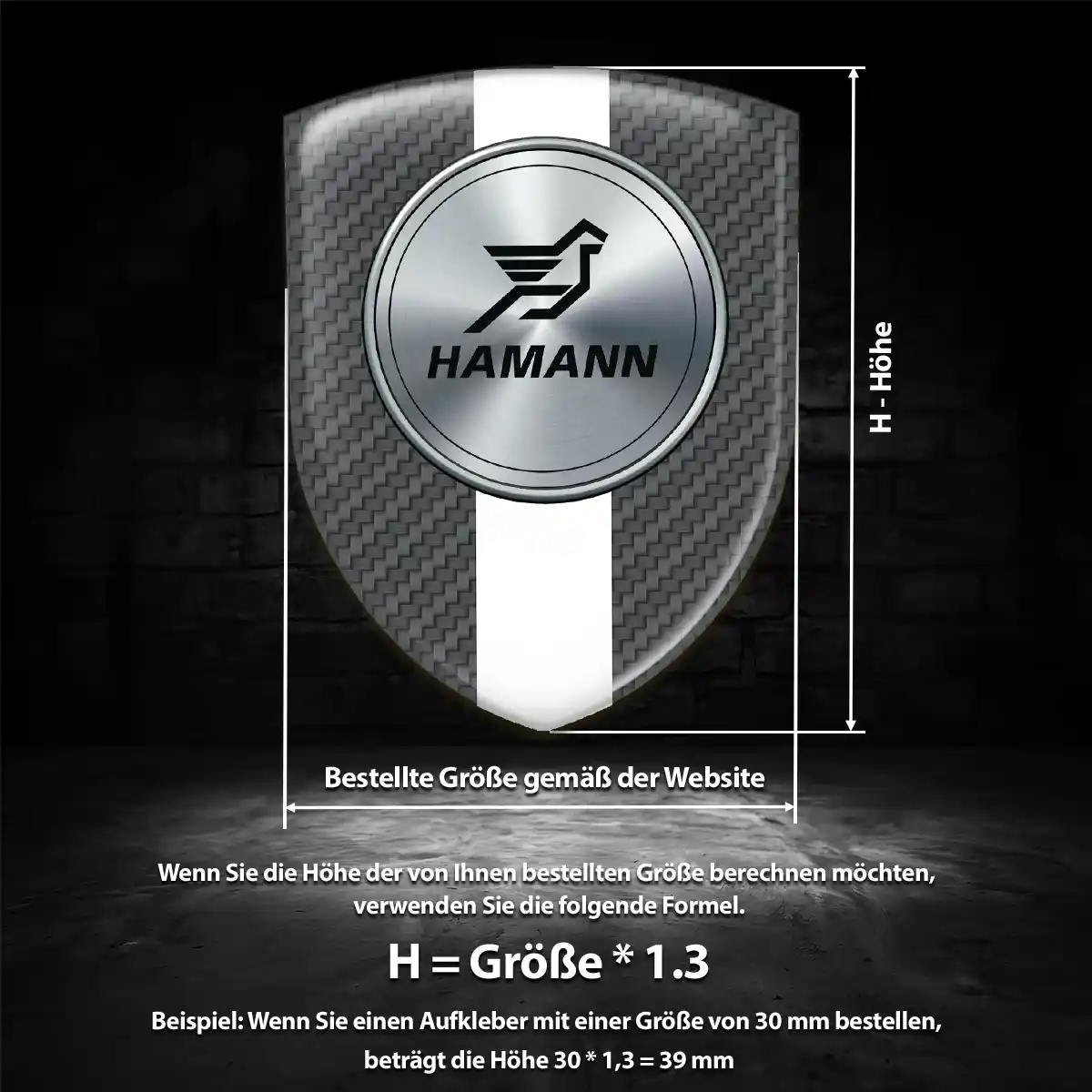 Hamann Aufkleber Emblem Auto Tuningfahrzeug