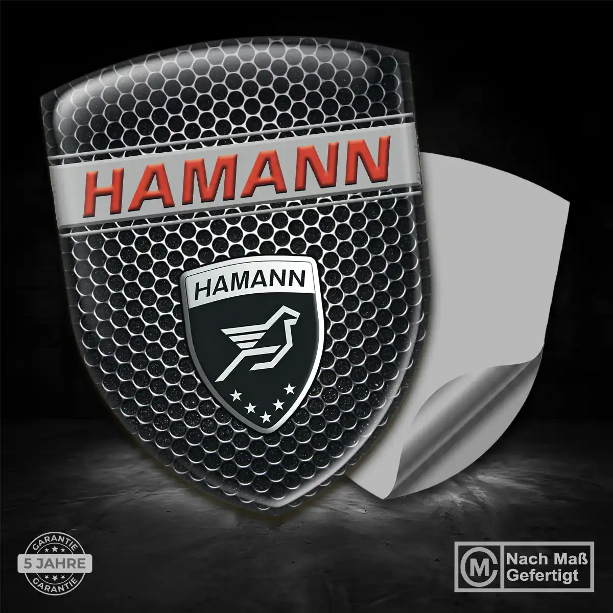 Hamann Aufkleber Emblem Hochwertiges Harz