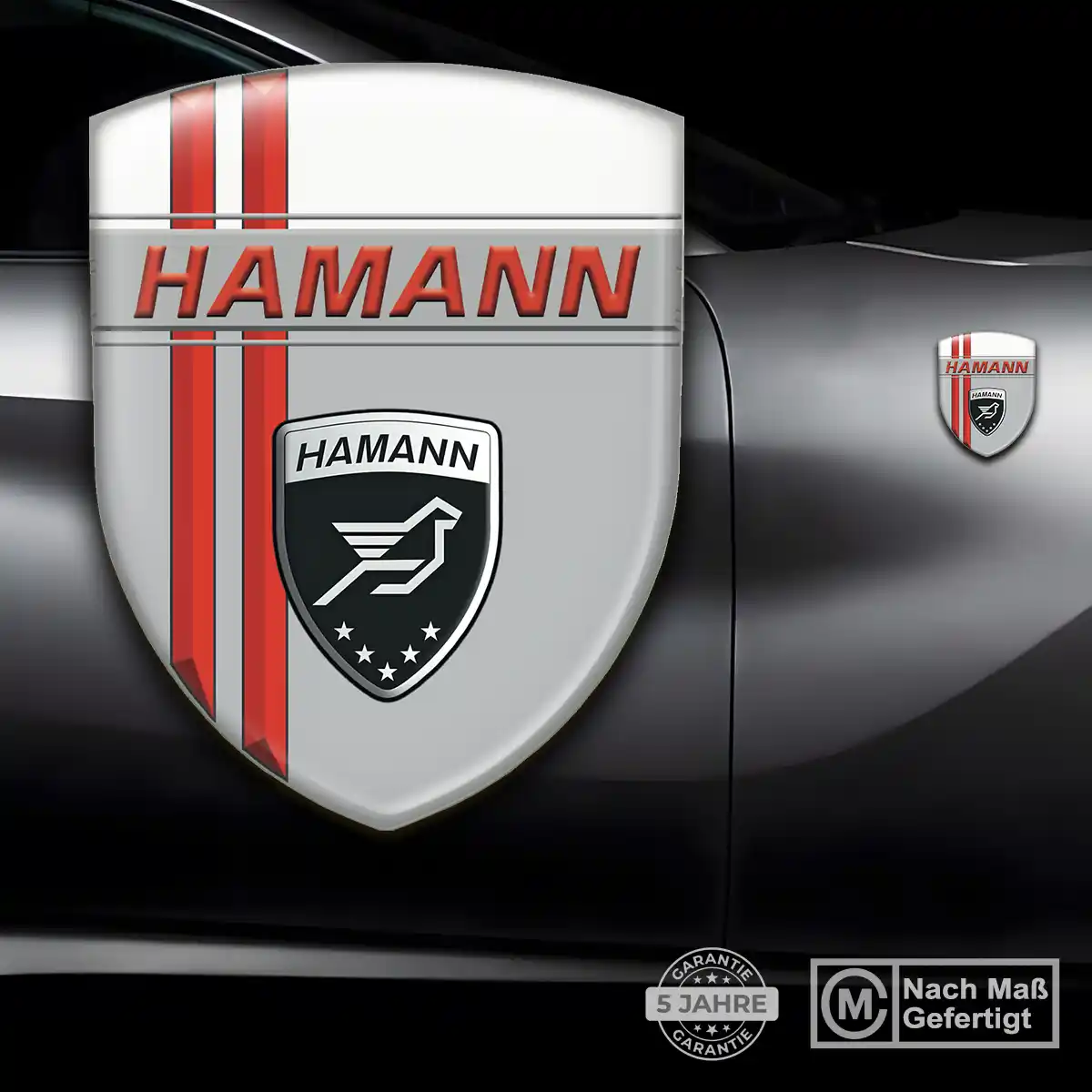 Hamann Aufkleber Emblem Modernes Design