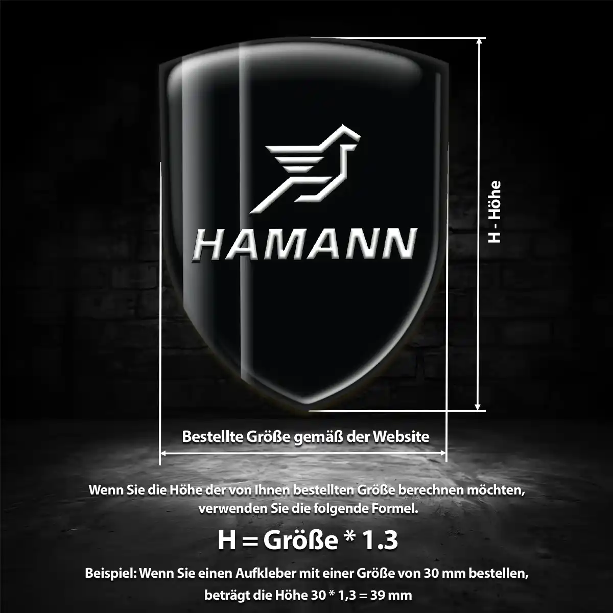 Hamann Aufkleber Emblem Wappen Anspruchsvolles Design