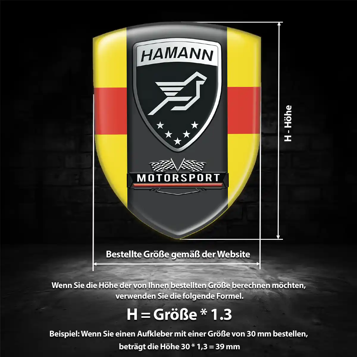 Hamann Aufkleber Emblem Wappen Auto Exterieurdesign