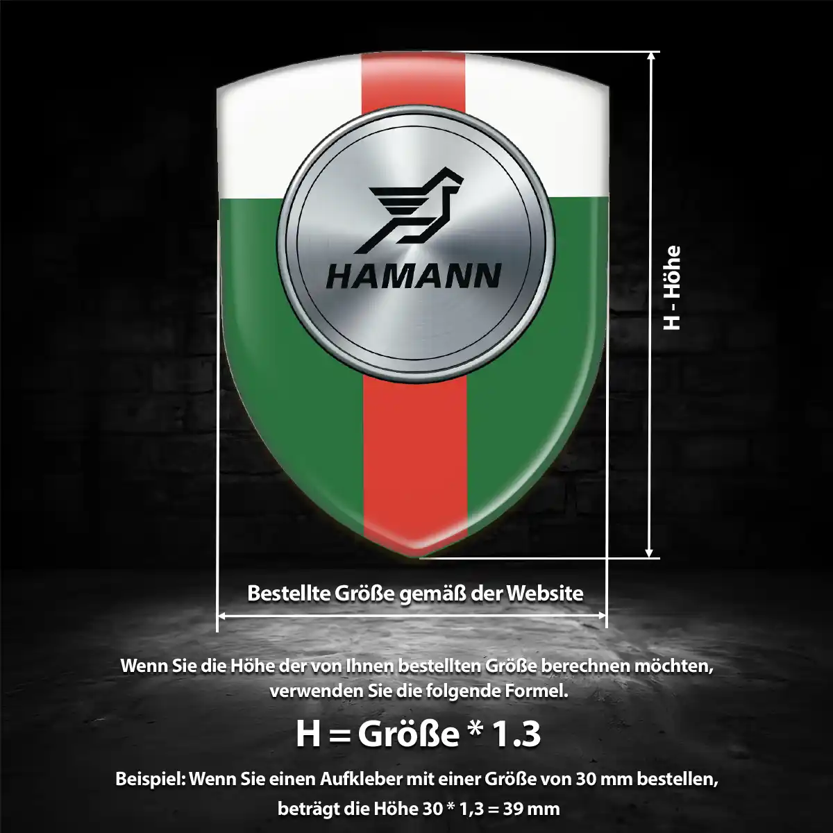 Hamann Aufkleber Emblem Wappen Auto Luxus-Edition