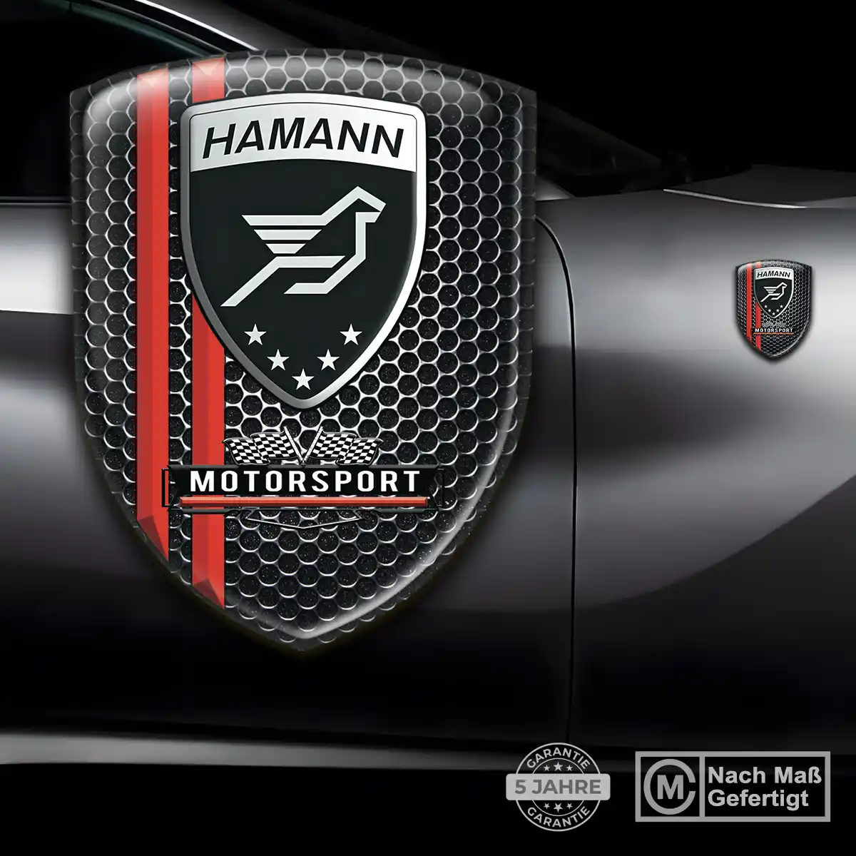 Hamann Aufkleber Emblem Wappen Edles Design