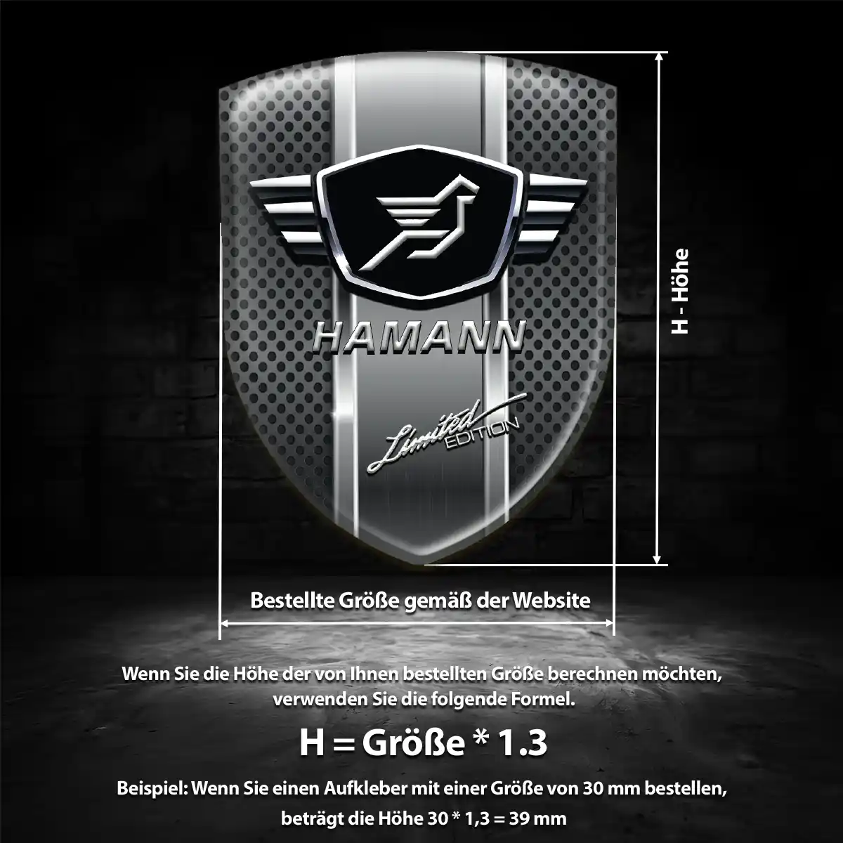 Hamann Aufkleber Emblem Wappen Exterieurdesign