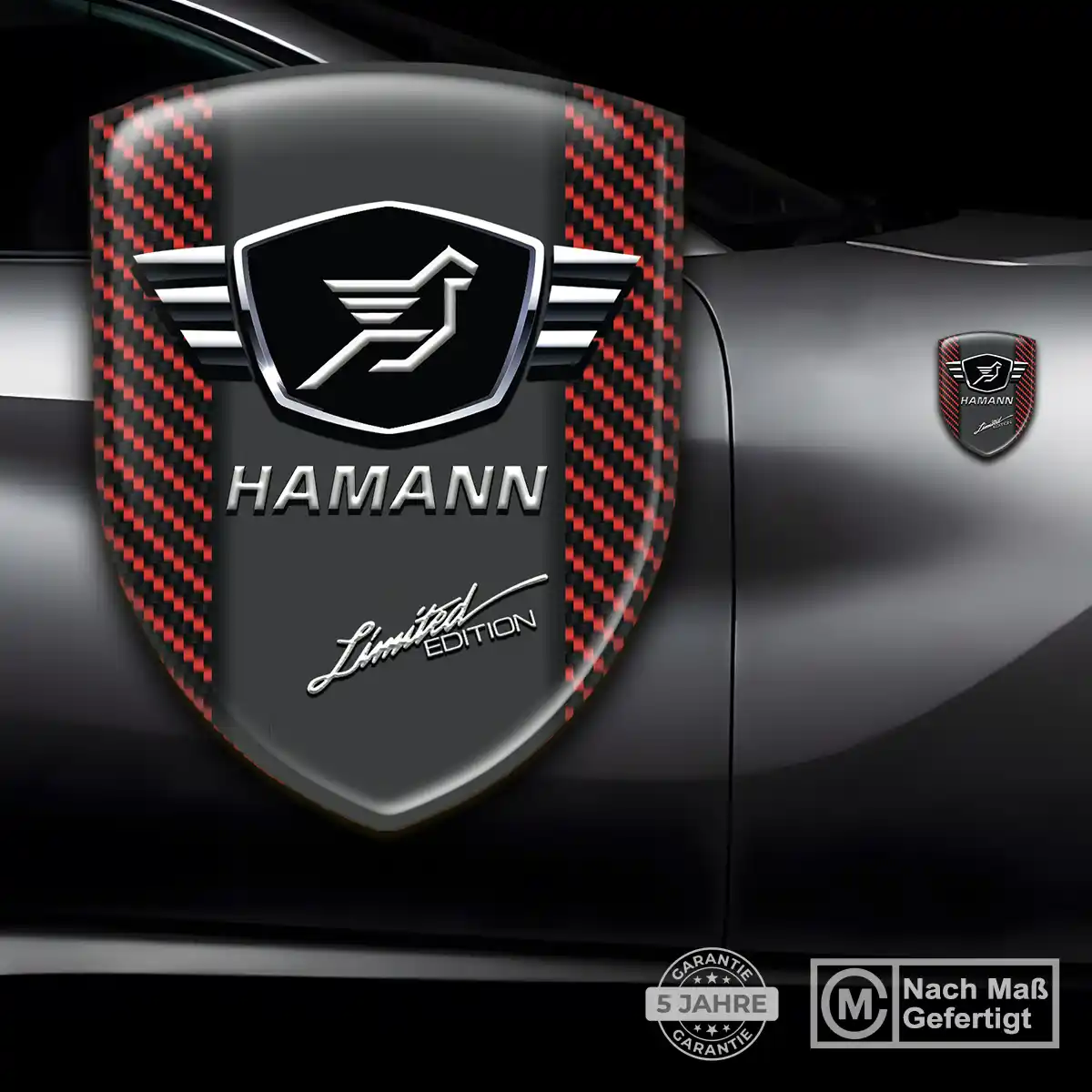 Hamann Aufkleber Emblem Wappen Hochwertiges Harz