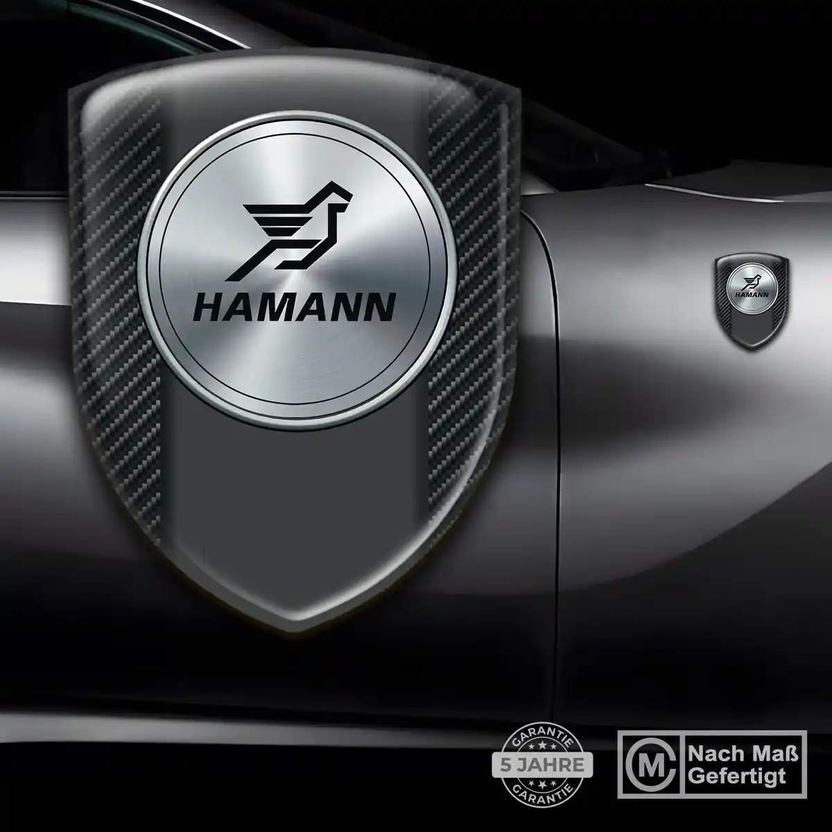 Hamann Aufkleber Emblem Wappen Interieurdesign