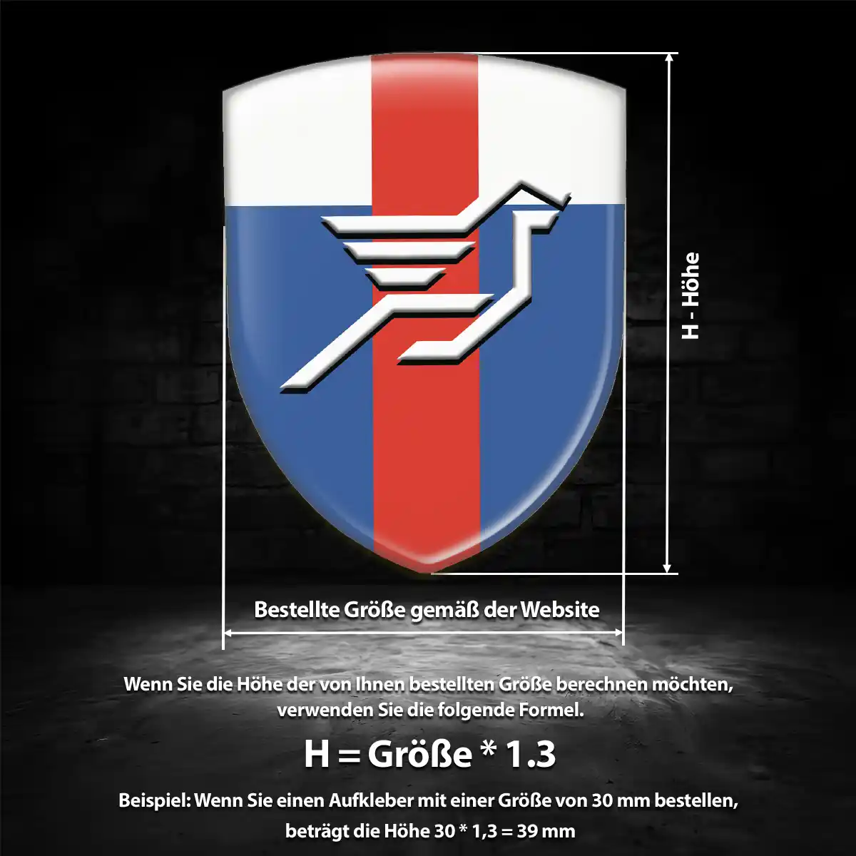Hamann Aufkleber Emblem Wappen Modernes Design