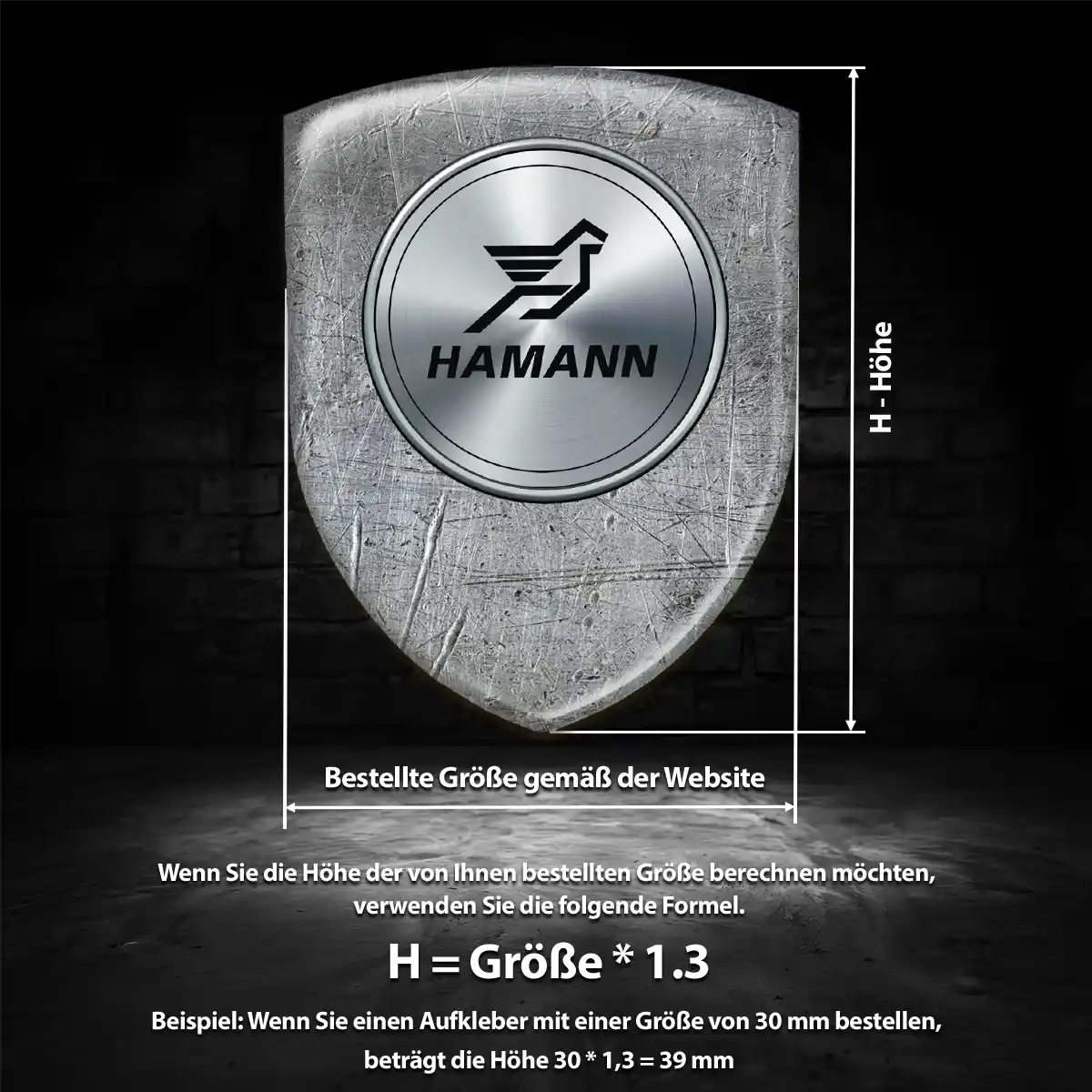 Hamann Aufkleber Emblem Wappen Premium-Edition