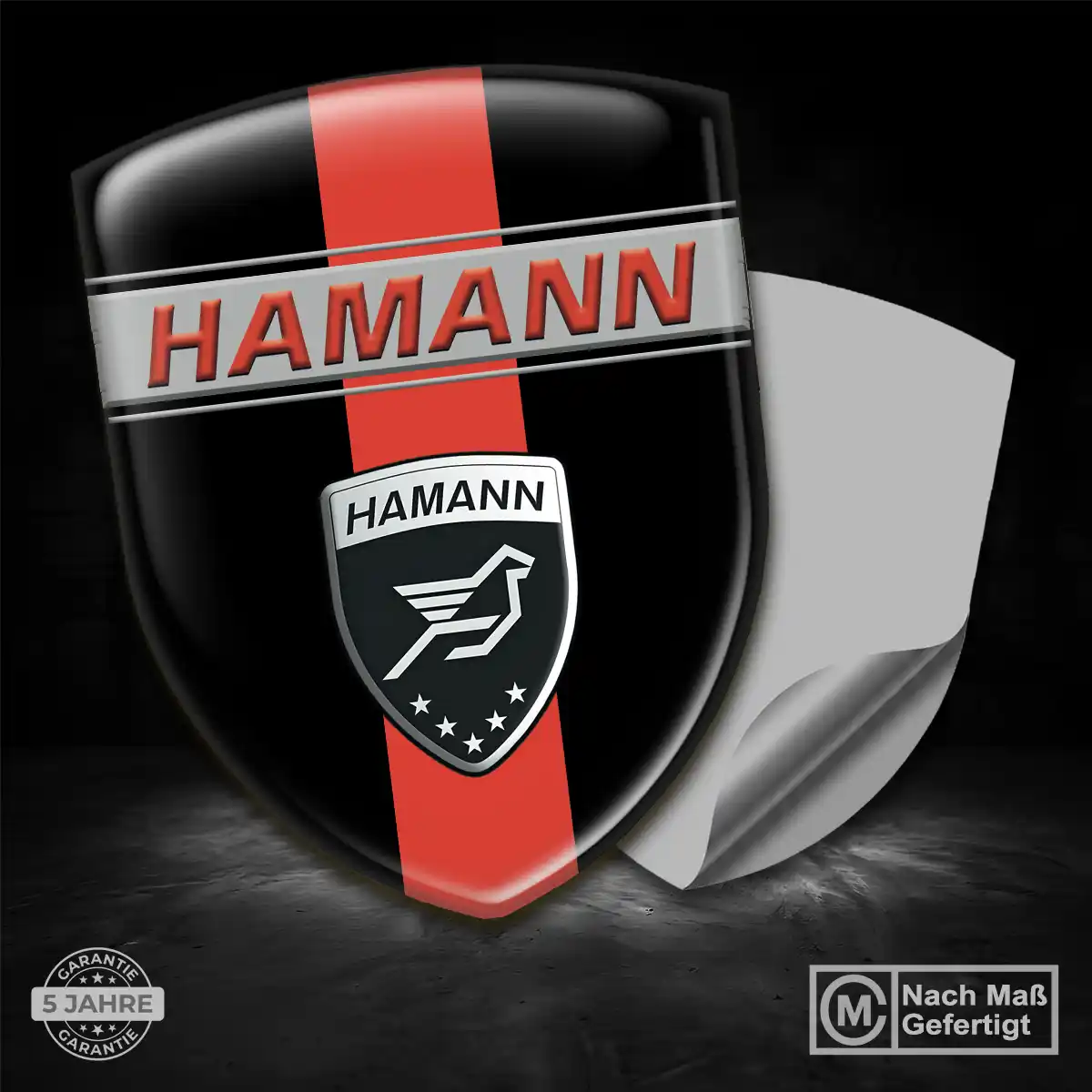 Hamann Aufkleber Embleme Silikon Auto Limitierte Auflage