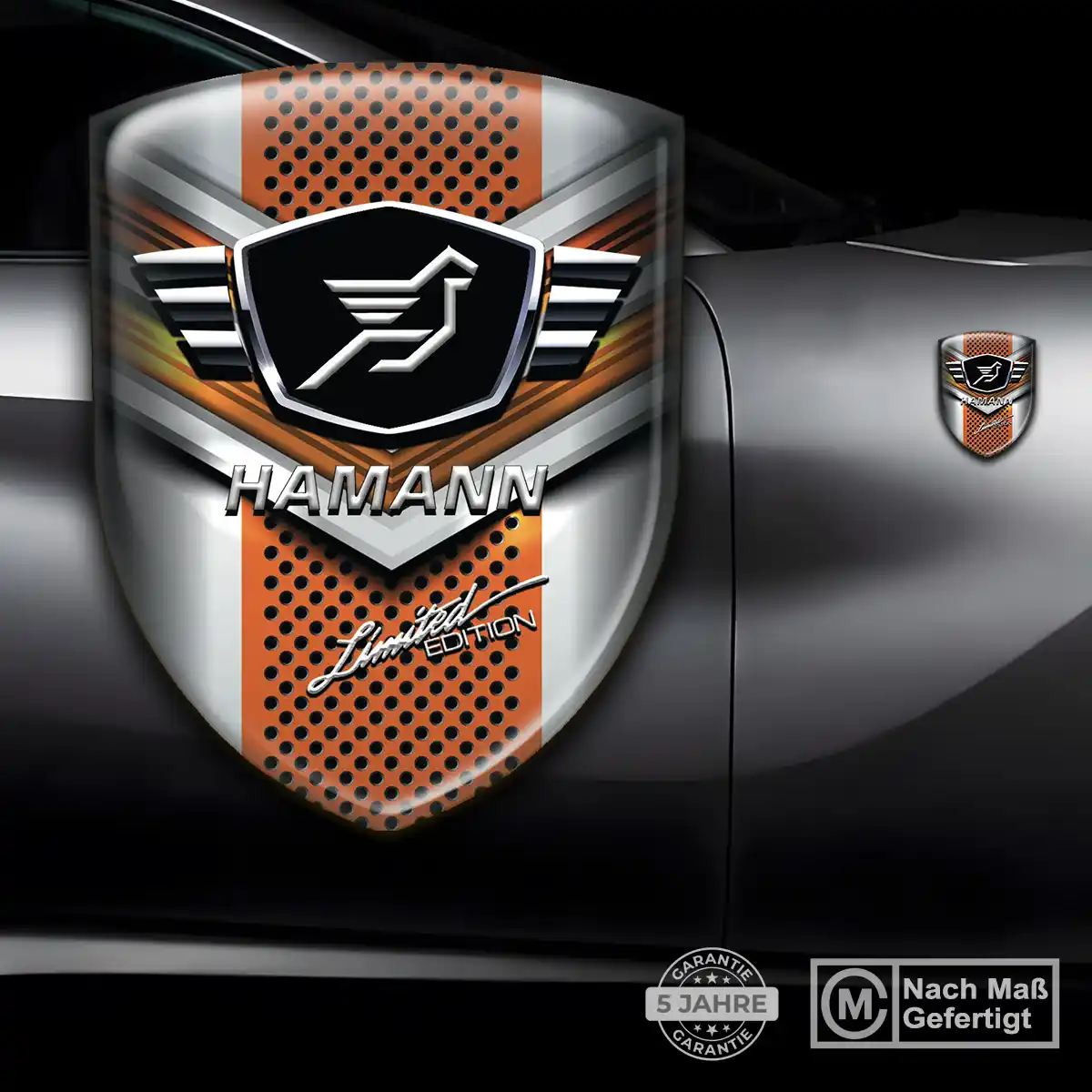 Hamann Aufkleber Embleme Silikon Auto Markenedition