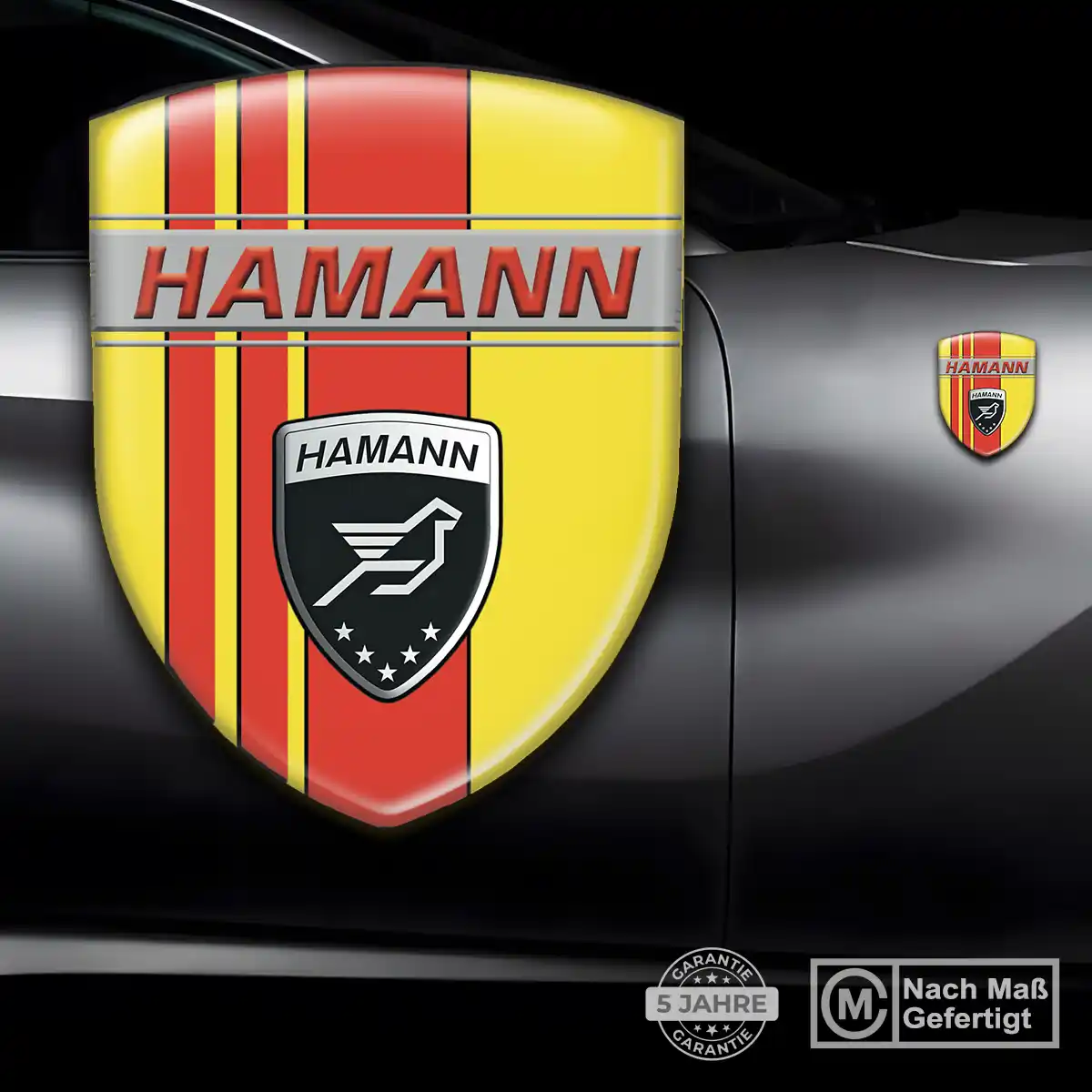 Hamann Aufkleber Embleme Silikon Auto Tuningfahrzeug