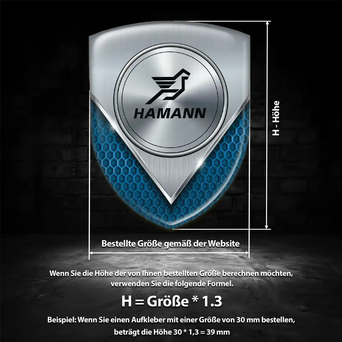 Hamann Aufkleber Embleme Silikon Hohe Qualität
