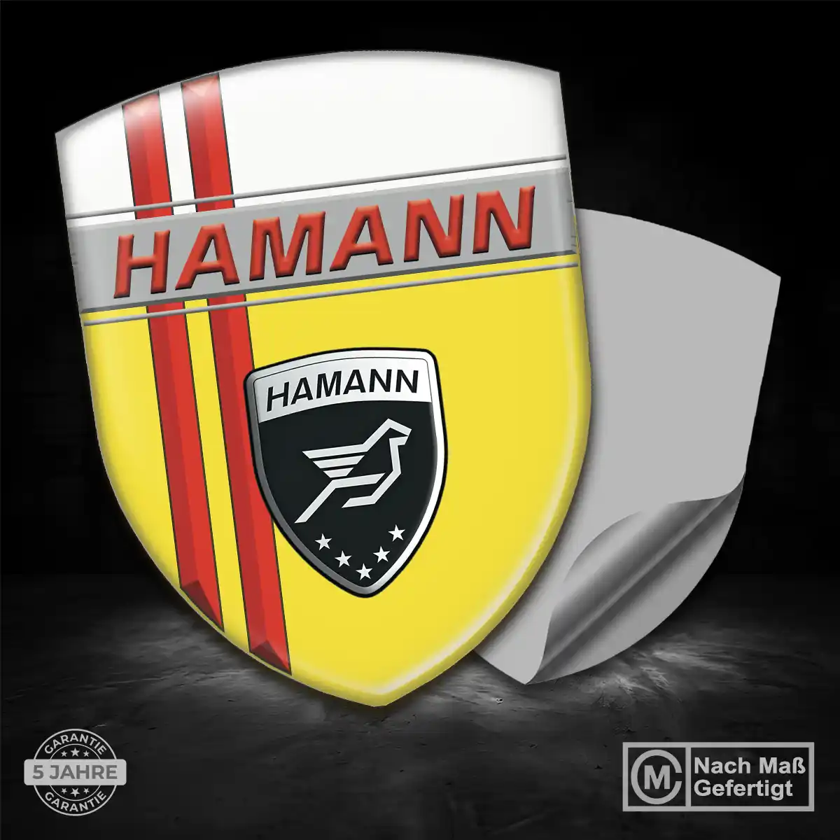 Hamann Aufkleber Embleme Silikon Interieurdesign