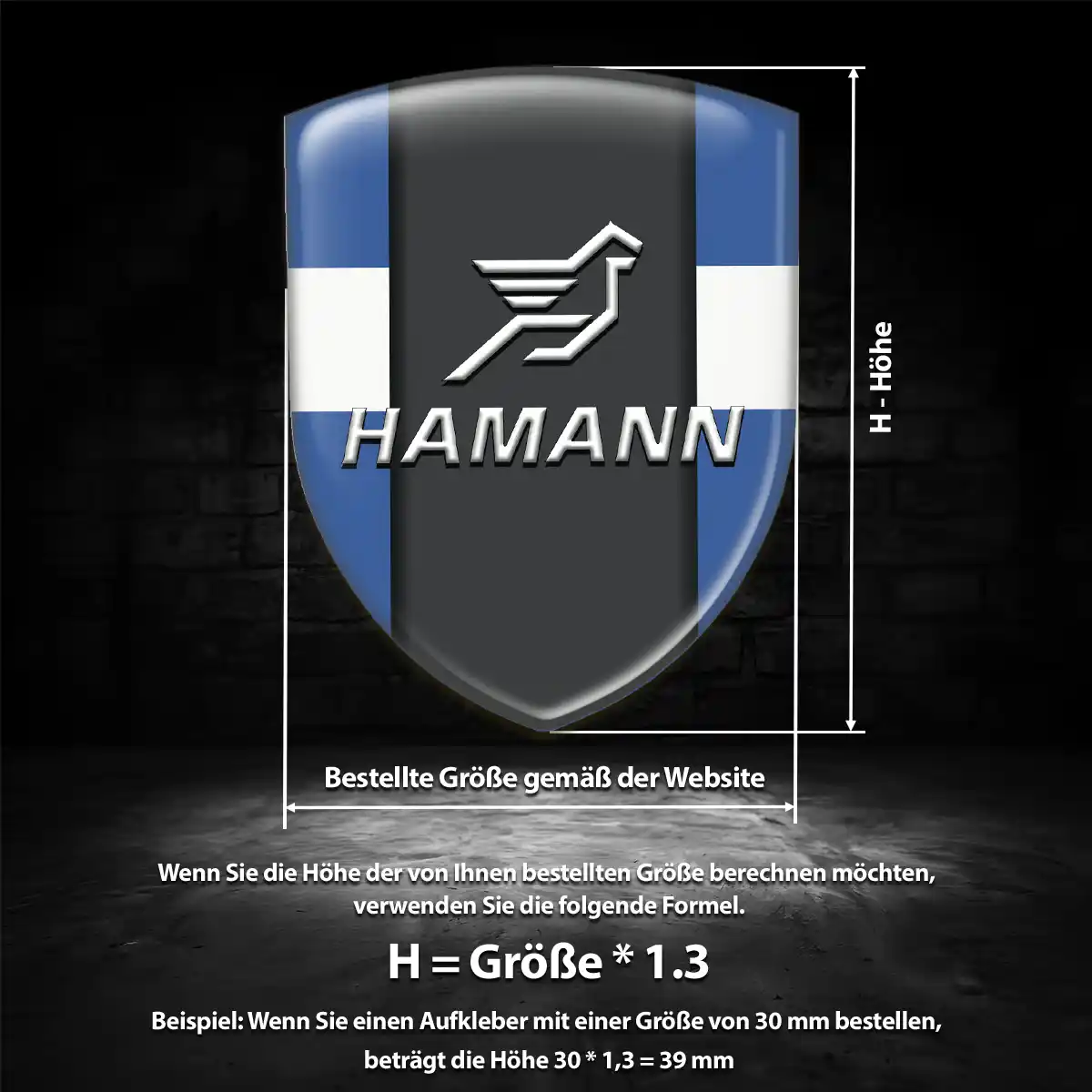Hamann Aufkleber Embleme Silikon Premium-Edition