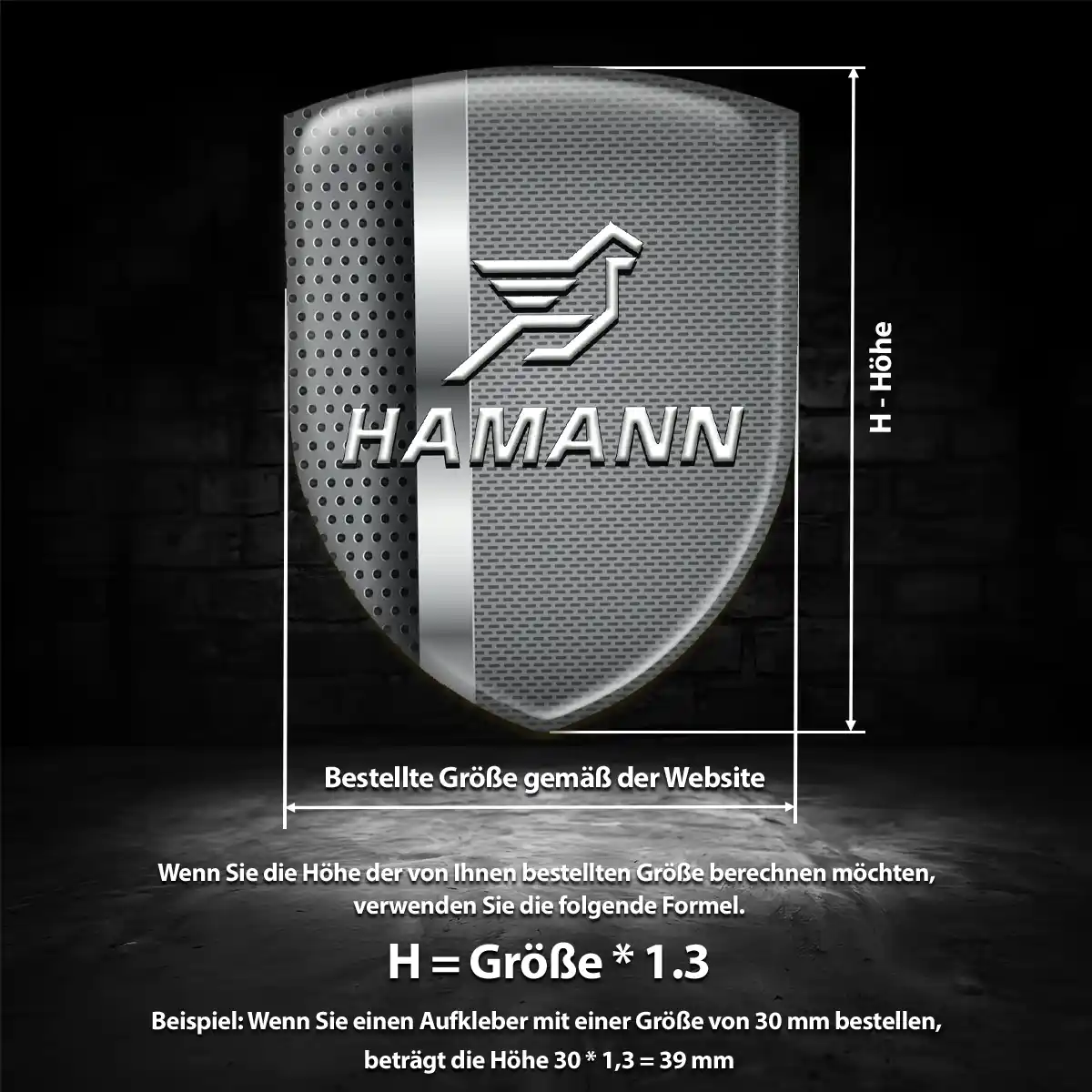 Hamann Aufkleber Erstklassige Qualität