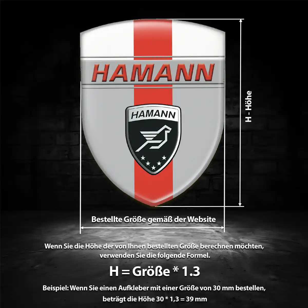 Hamann Aufkleber Höchste Qualität